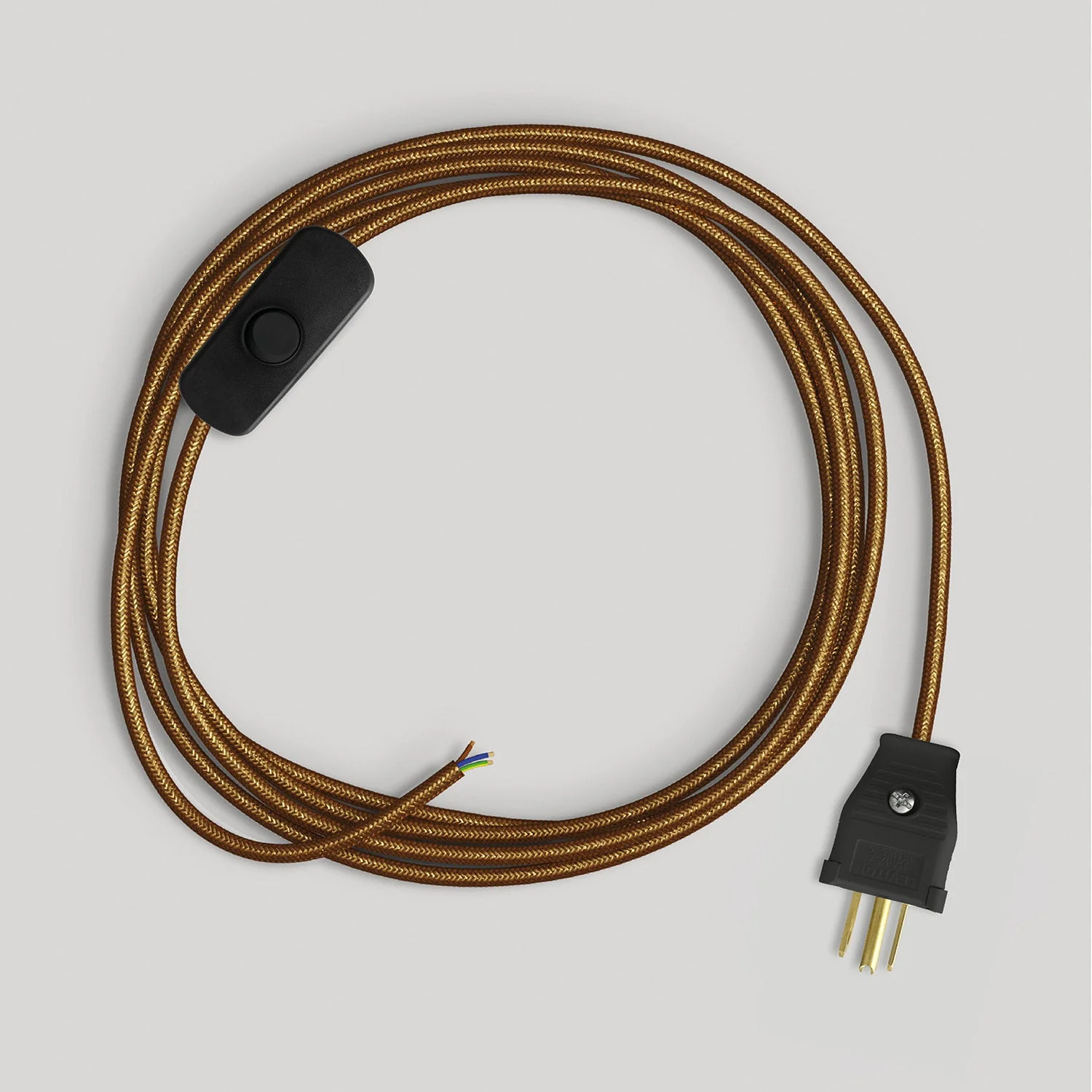 Anschlussgarnitur für Lampe mit poliertem und glitzerndem Kupferkabel 6 ft - Image 4