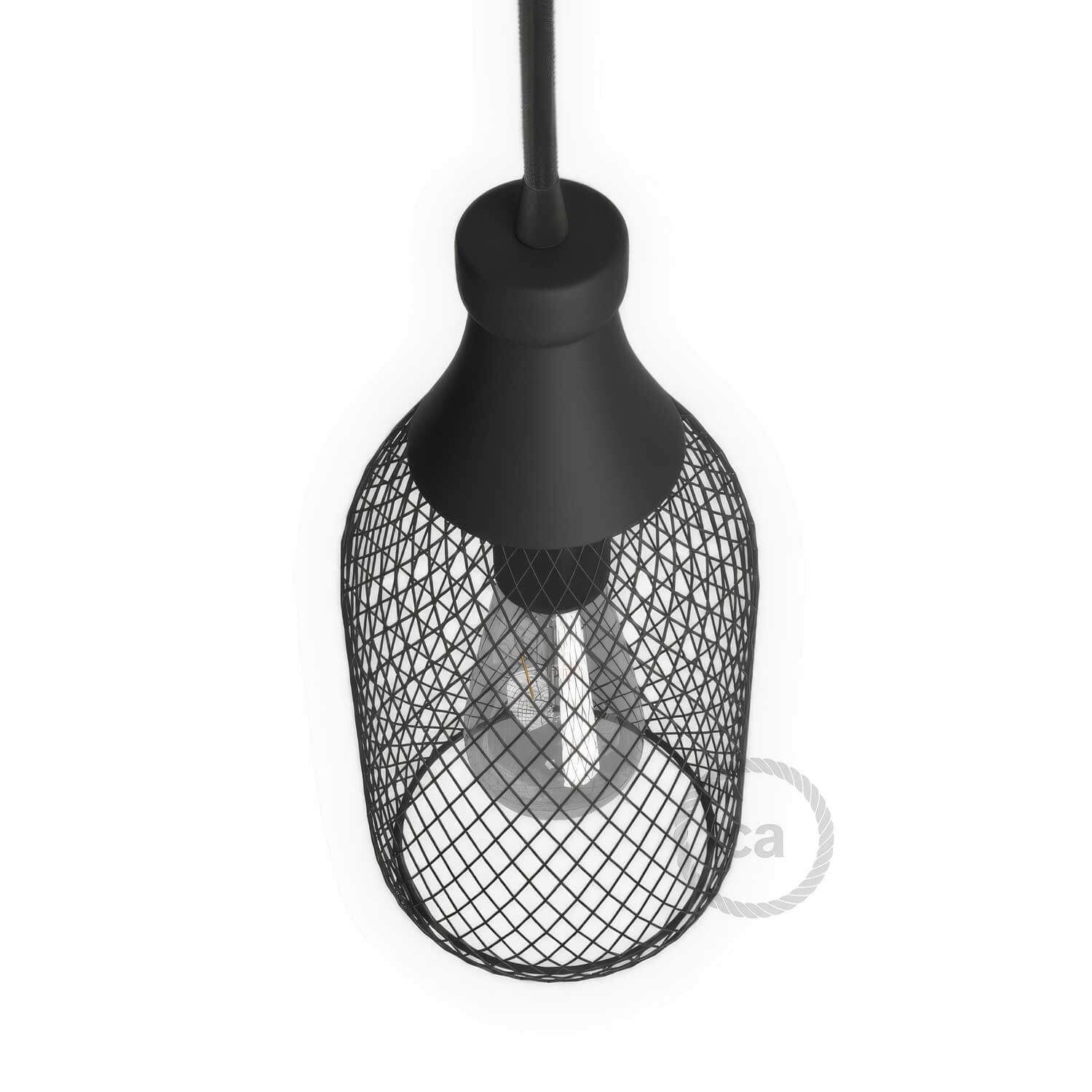 Lampenkäfig Flasche Jéroboam aus Metall – Schwarz - Image 3