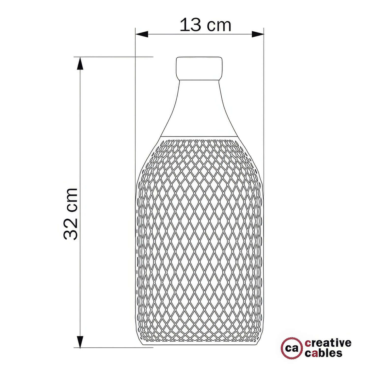 Lampenkäfig Flasche Jéroboam aus Metall – Schwarz - Image 4