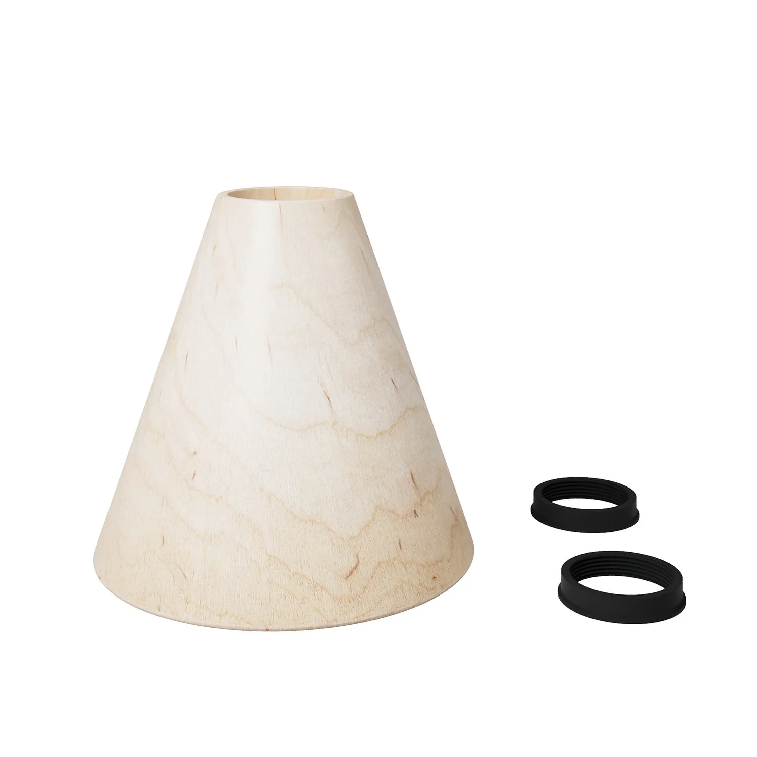Konischer Lampenschirm aus Holz - Image 5