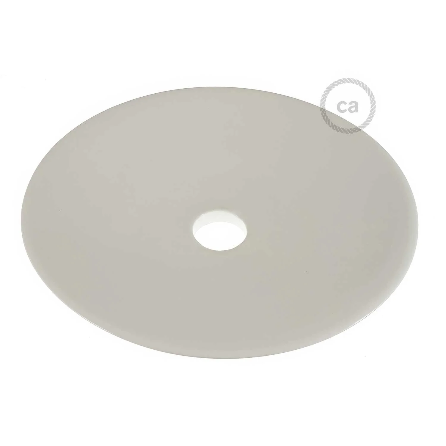Flacher Hängeleuchten-Keramikschirm – Made in Italy – Glänzend Weiß - Image 4