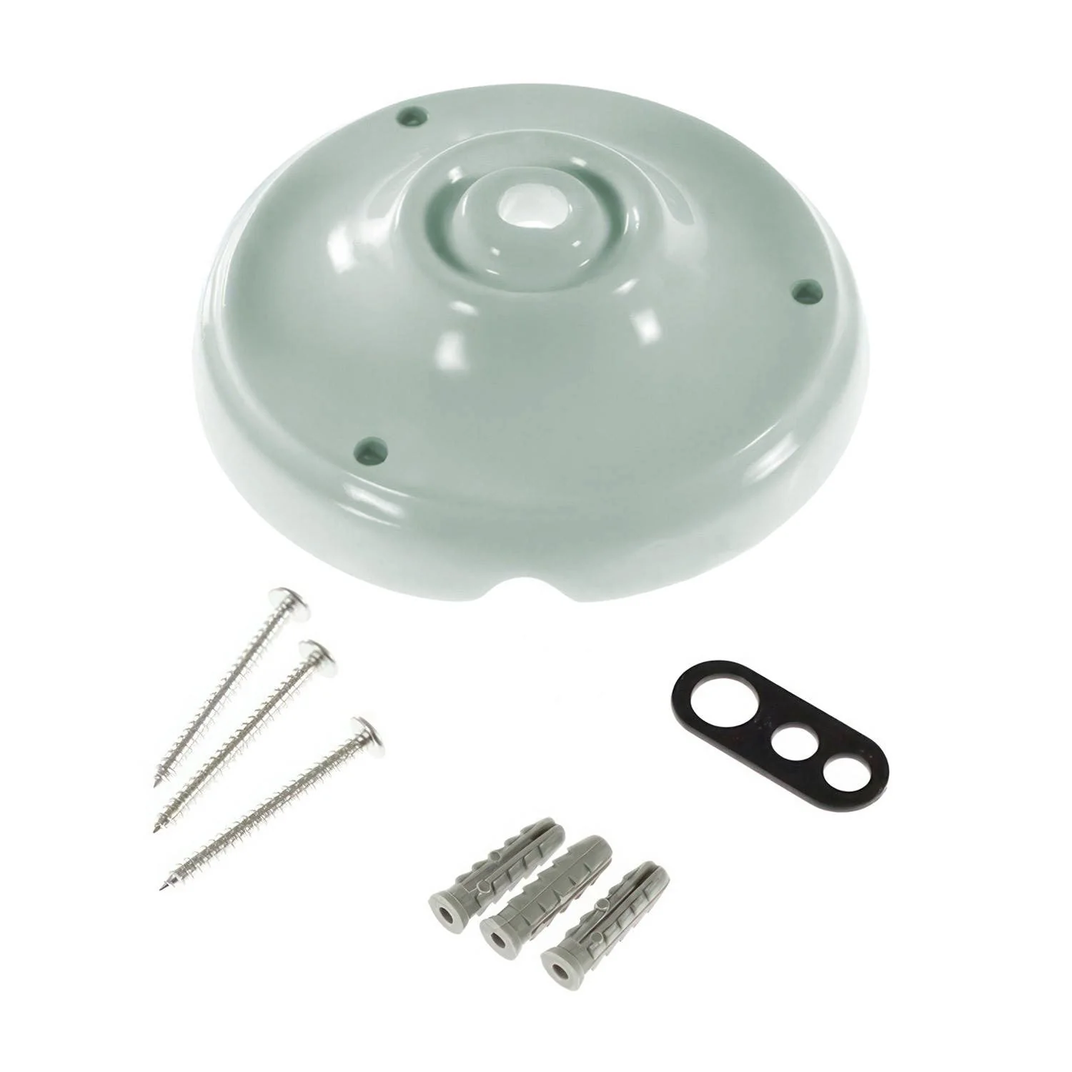 Rosetten-Kit aus Porzellan – Salbeigrün - Image 3
