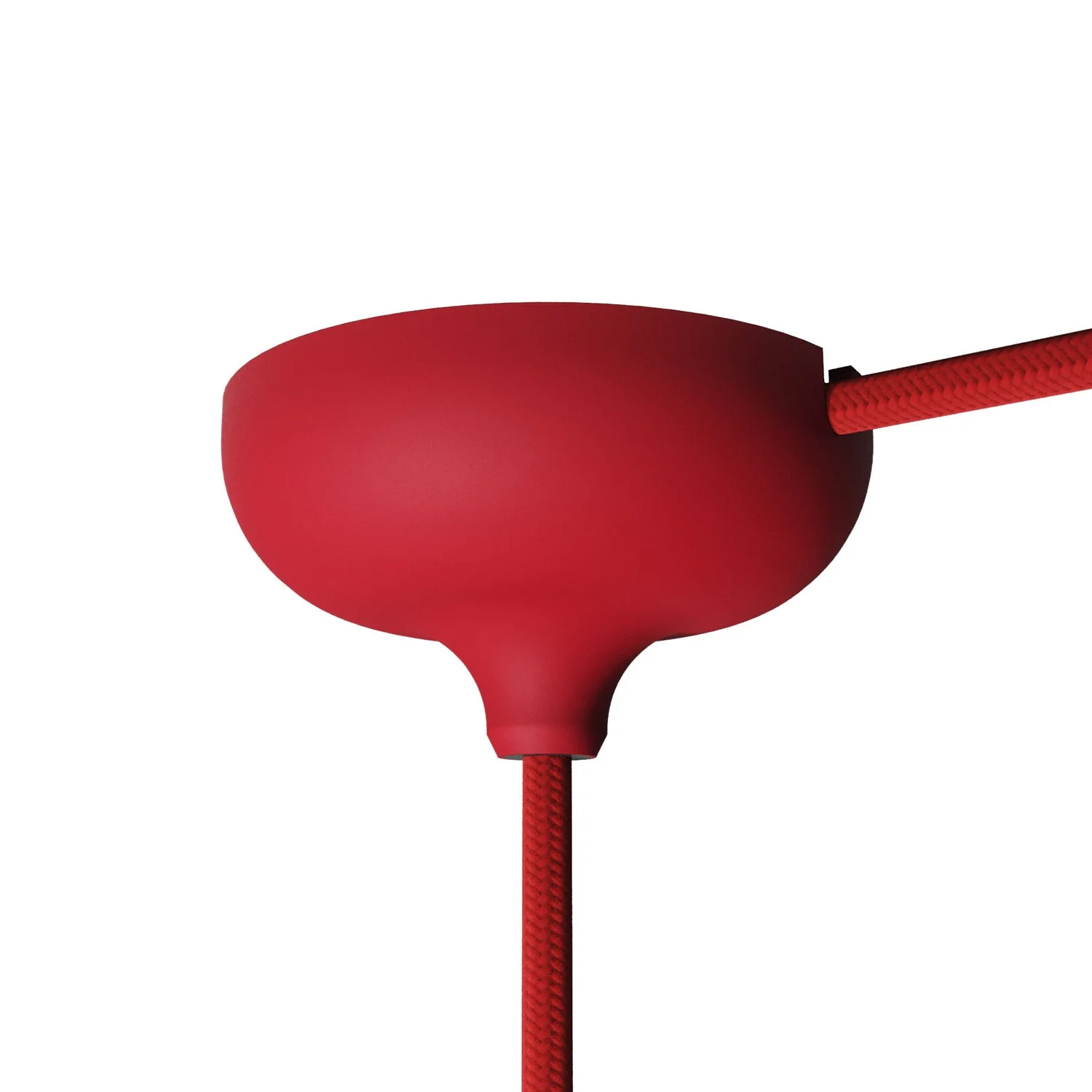 Silikon-Baldachin-Kit mit mittigem Loch und Vorbereitung für seitliches Loch - Rot - Image 4