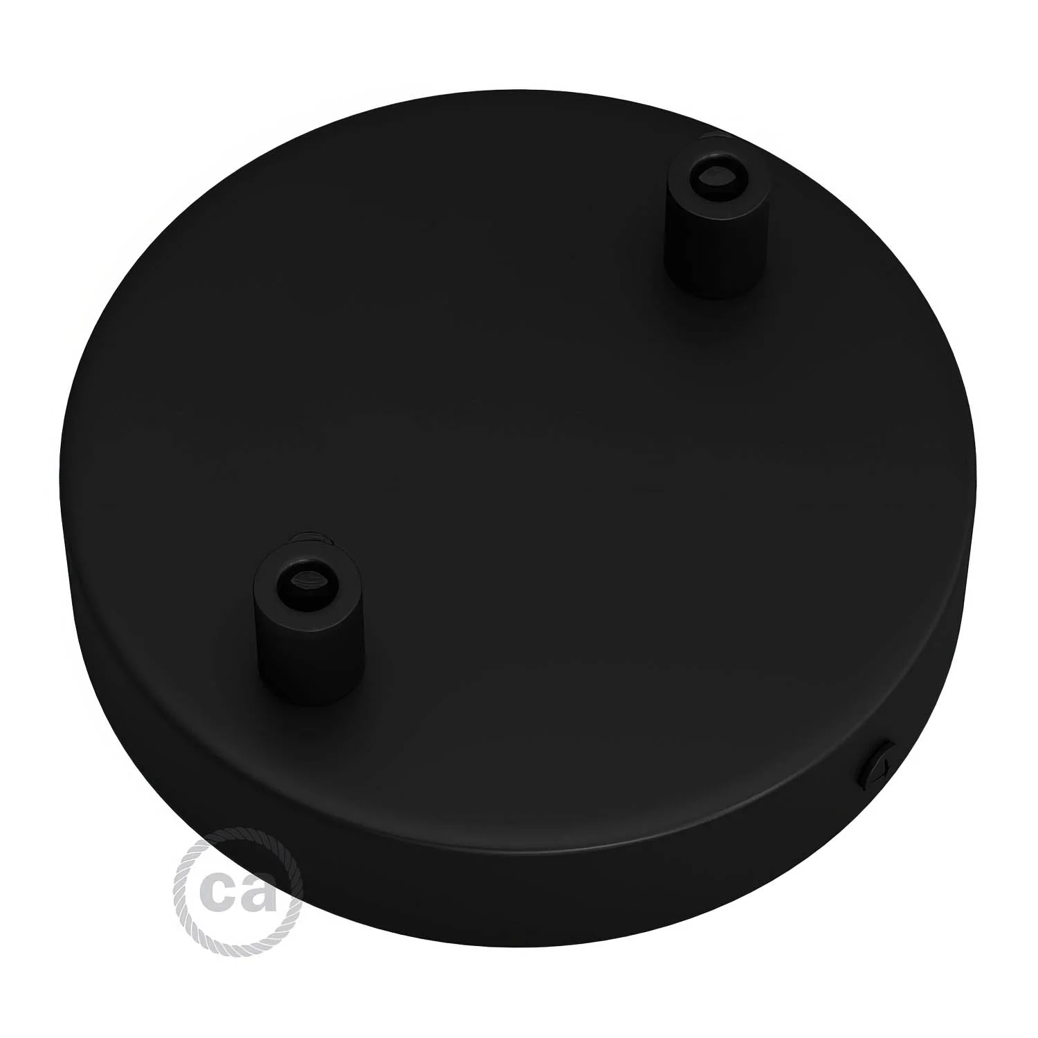 Lampenbaldachin-Zylinder-Kit aus Metall mit 2 Löchern - Schwarz - Image 7