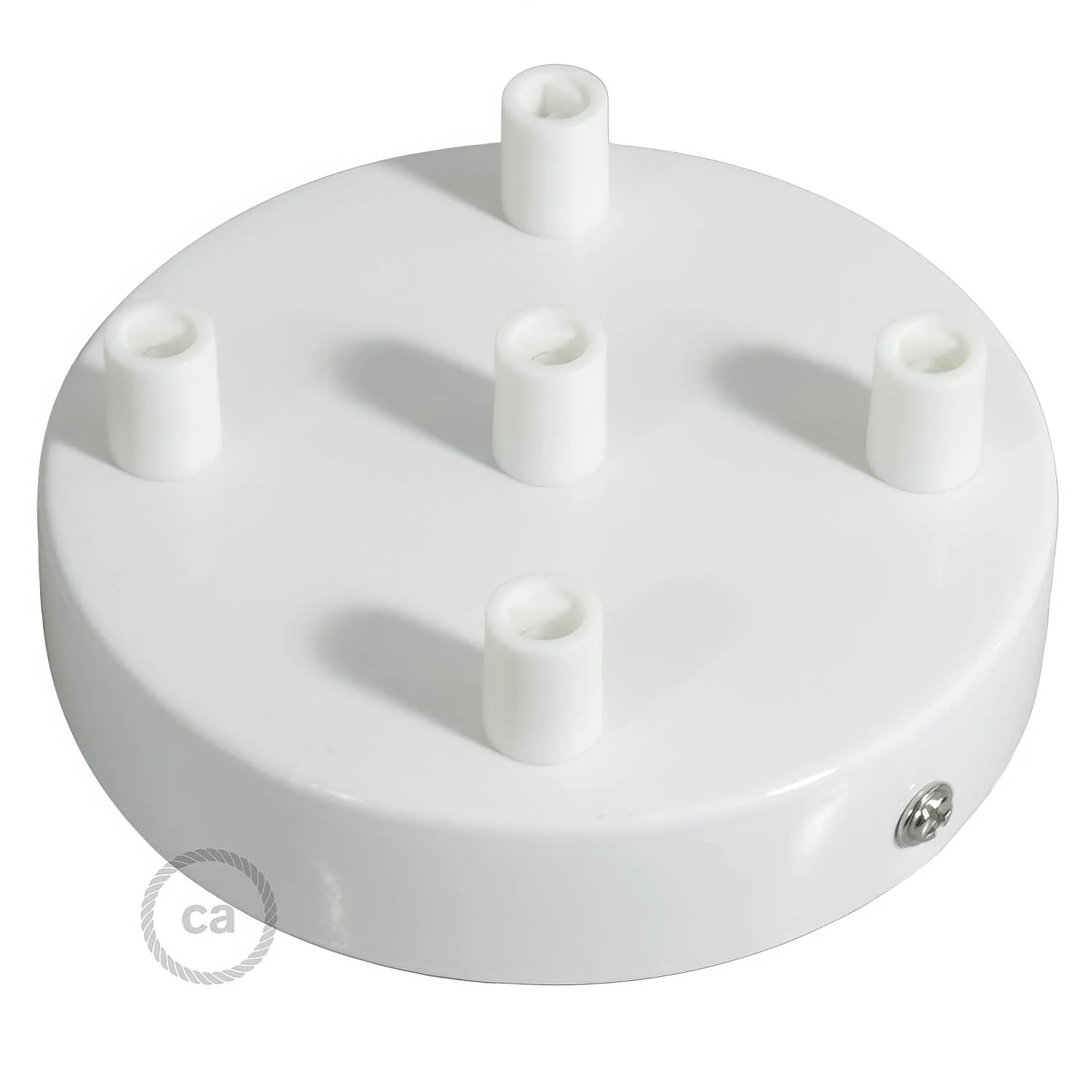 Kit zylindrischer Lampenbaldachin aus Metall mit 5 Löchern – Glänzend Weiß - Image 7