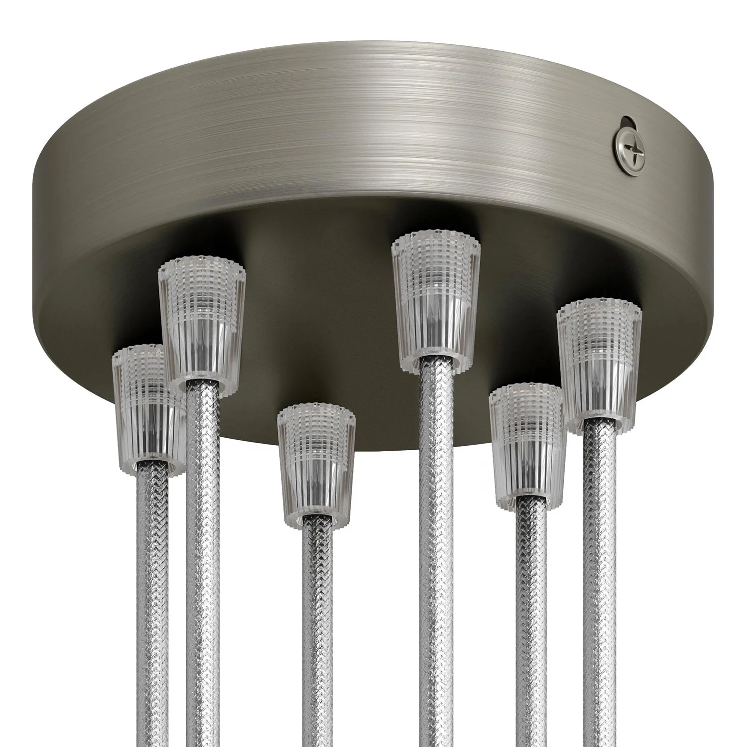Zylinderförmiges Baldachin-Kit aus Metall mit 6 Bohrungen – Satin-Titan