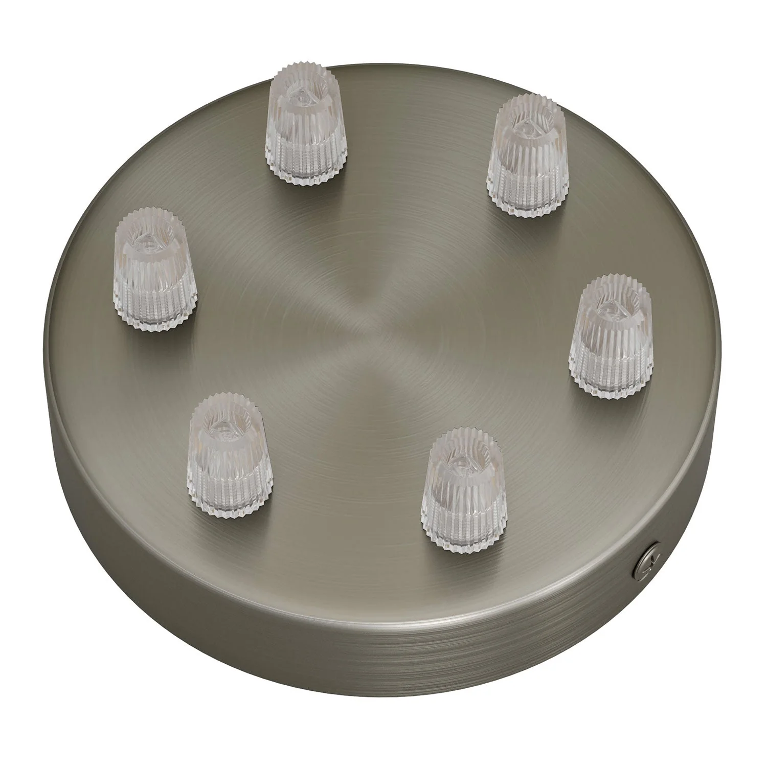 Zylinderförmiges Baldachin-Kit aus Metall mit 6 Bohrungen – Satin-Titan - Image 2