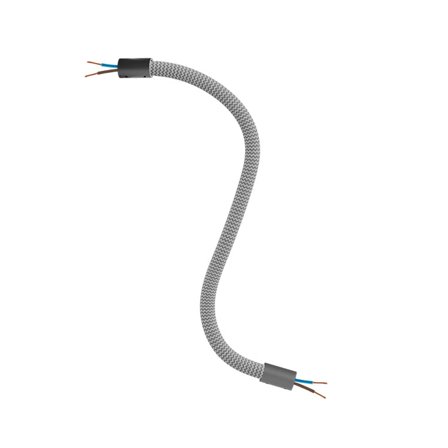Kit Creative Flex flexibler Verlängerungsschlauch mit Stoffummantelung RM75 Titanio mit Metallendstücken - Image 12