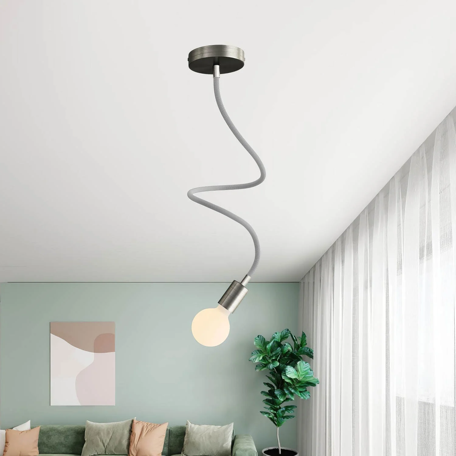 Kit Creative Flex flexibler Verlängerungsschlauch mit Stoffummantelung RM75 Titanio mit Metallendstücken - Image 25