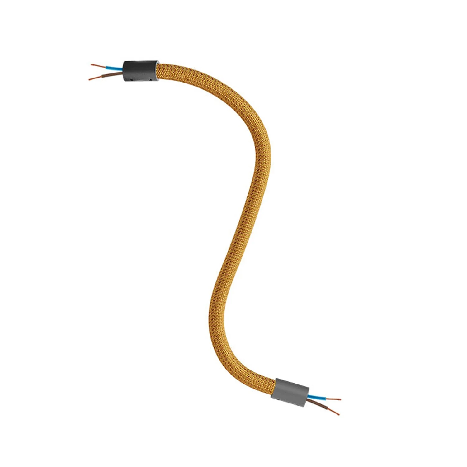 Creative Flex Kit, flexibles Verlängerungsrohr mit Stoffüberzug RM73 Bronze und Metallendstücken - Image 12