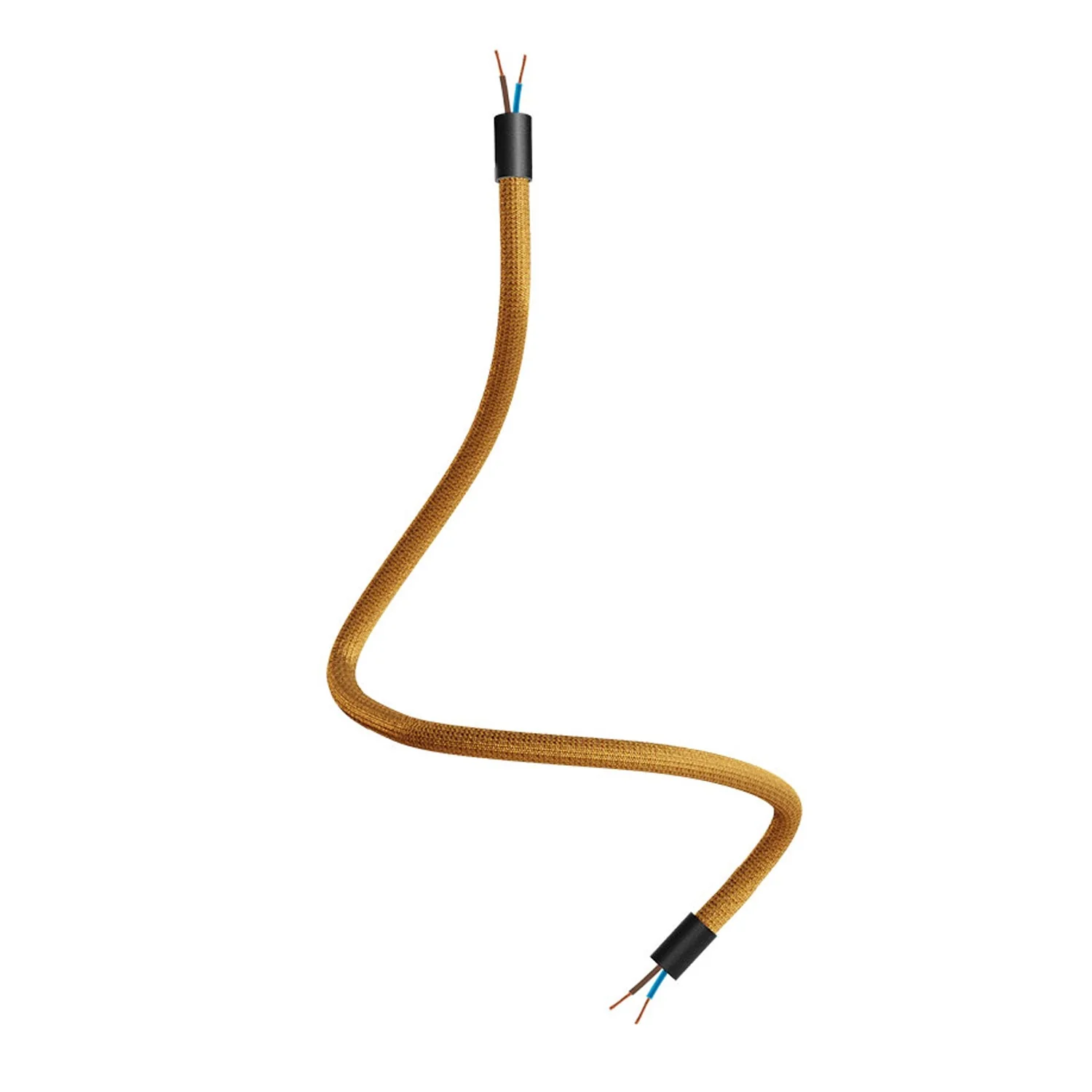 Creative Flex Kit, flexibles Verlängerungsrohr mit Stoffüberzug RM73 Bronze und Metallendstücken - Image 15
