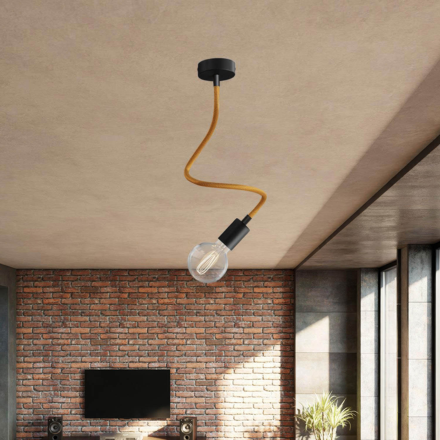 Creative Flex Kit, flexibles Verlängerungsrohr mit Stoffüberzug RM73 Bronze und Metallendstücken - Image 16