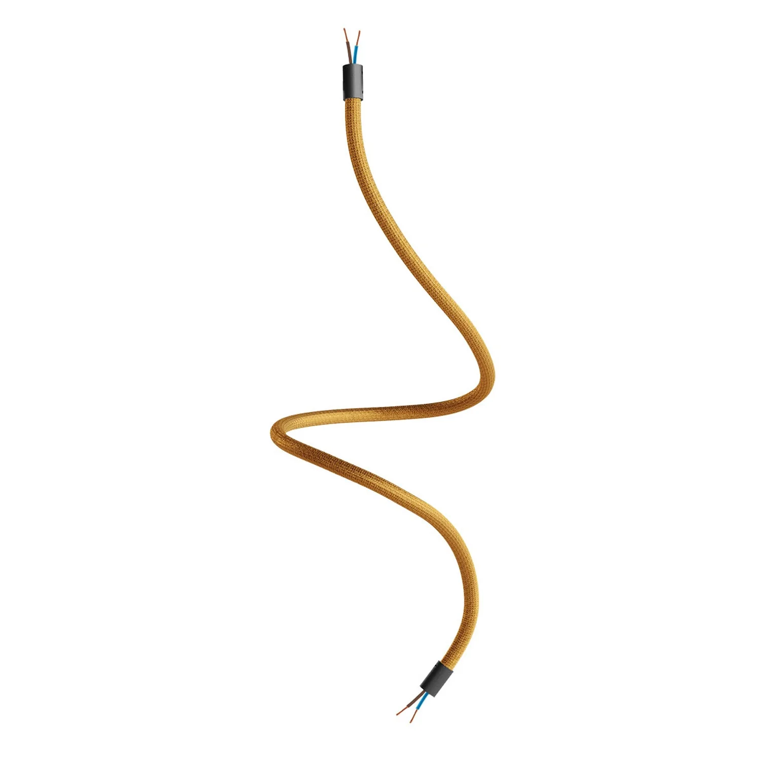 Creative Flex Kit, flexibles Verlängerungsrohr mit Stoffüberzug RM73 Bronze und Metallendstücken - Image 17