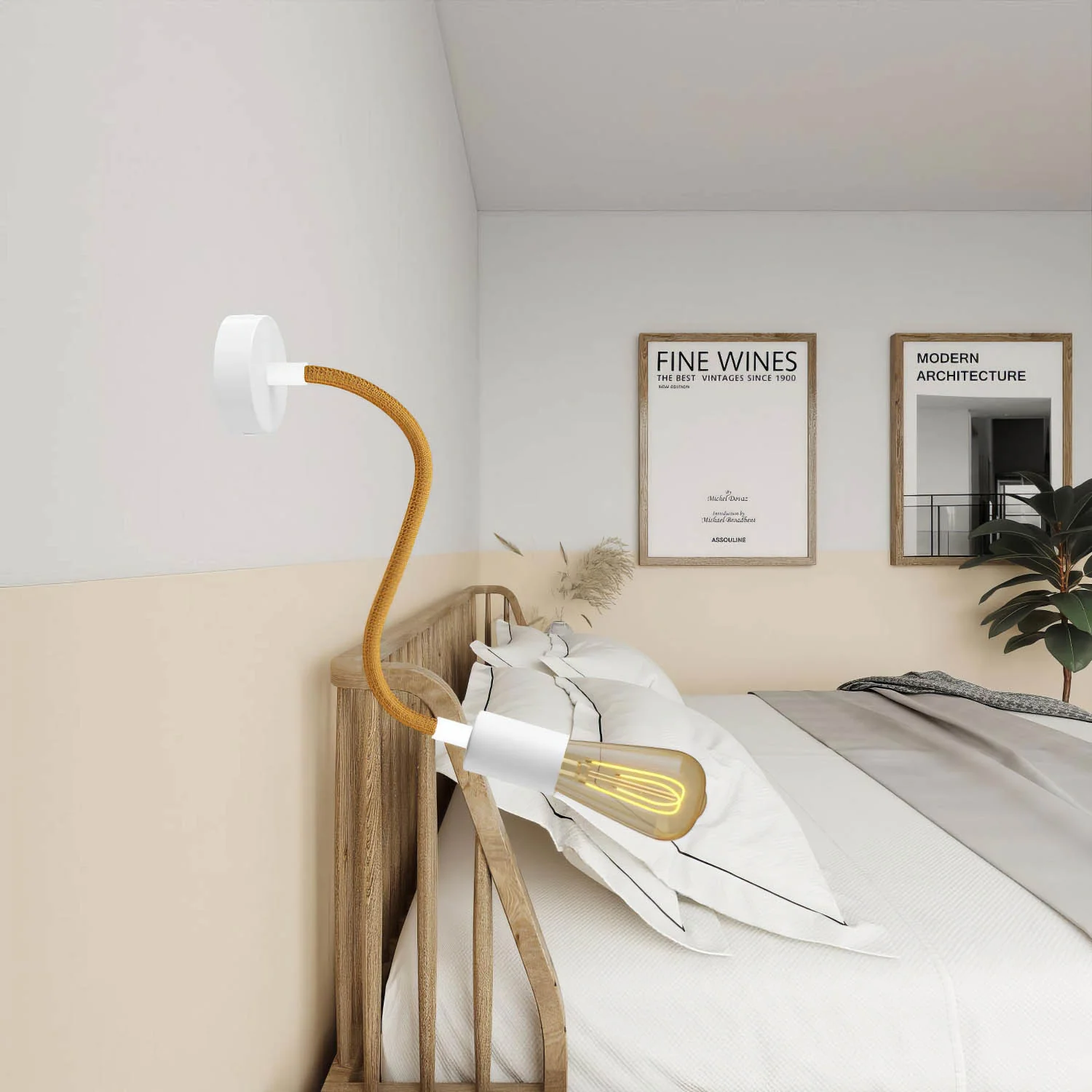 Creative Flex Kit, flexibles Verlängerungsrohr mit Stoffüberzug RM73 Bronze und Metallendstücken - Image 3