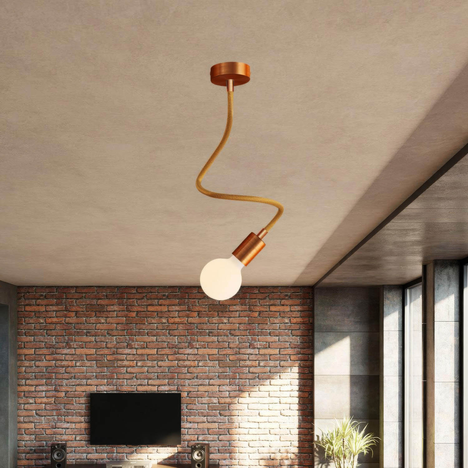 Creative Flex Kit, flexibles Verlängerungsrohr mit Stoffüberzug RM73 Bronze und Metallendstücken - Image 30
