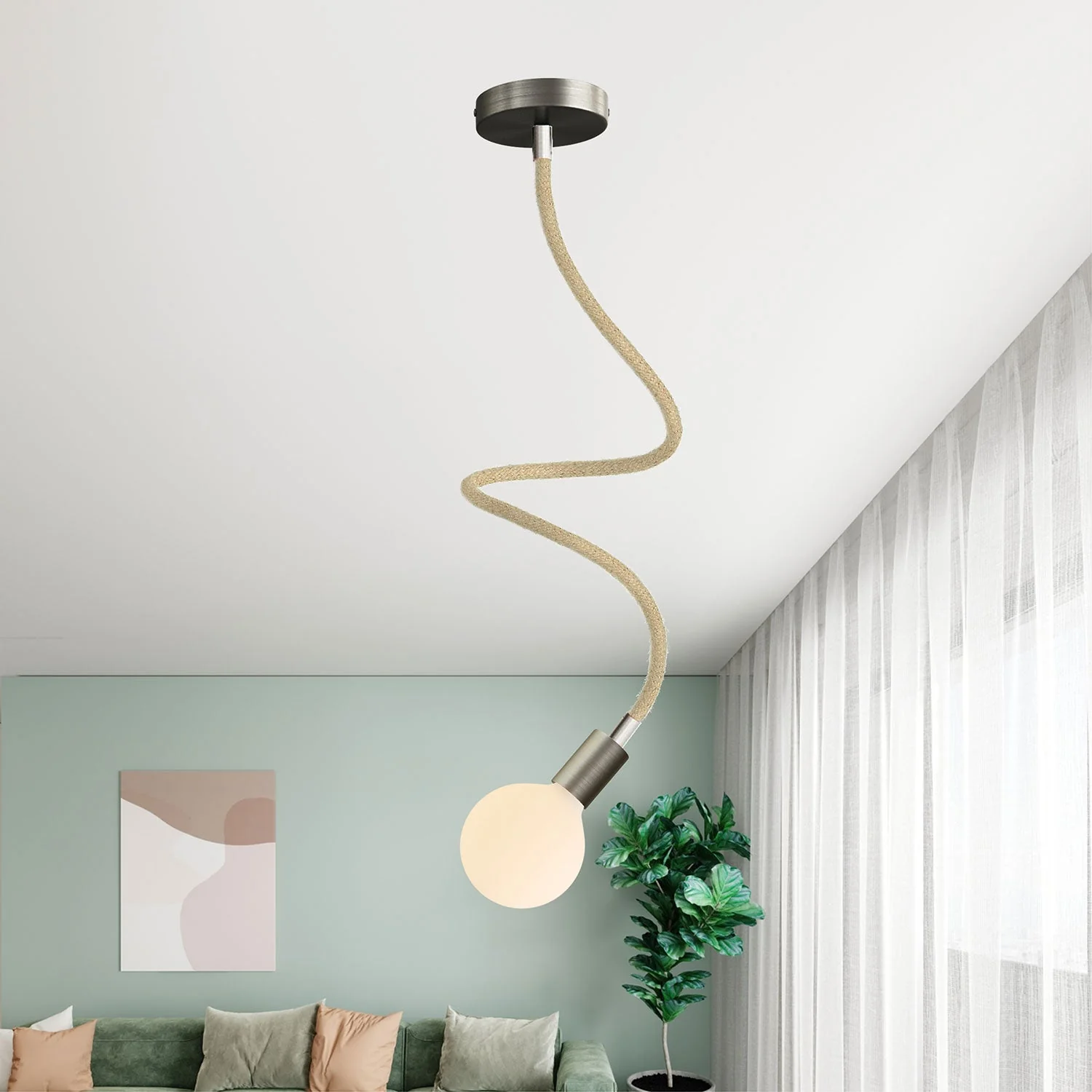 Creative Flex Kit – flexibles Verlängerungsrohr mit Jute RN06 Natur ummantelt und Metallenden - Image 25