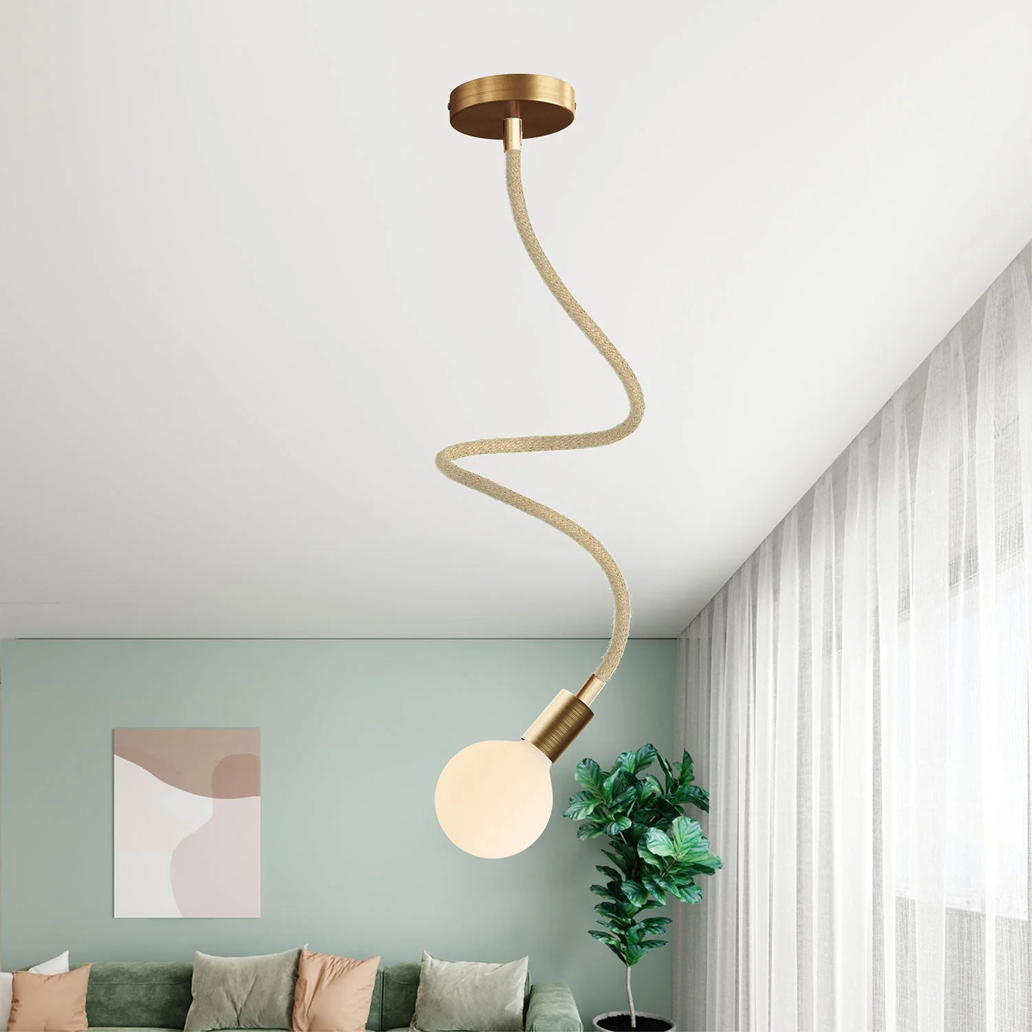 Creative Flex Kit – flexibles Verlängerungsrohr mit Jute RN06 Natur ummantelt und Metallenden - Image 39