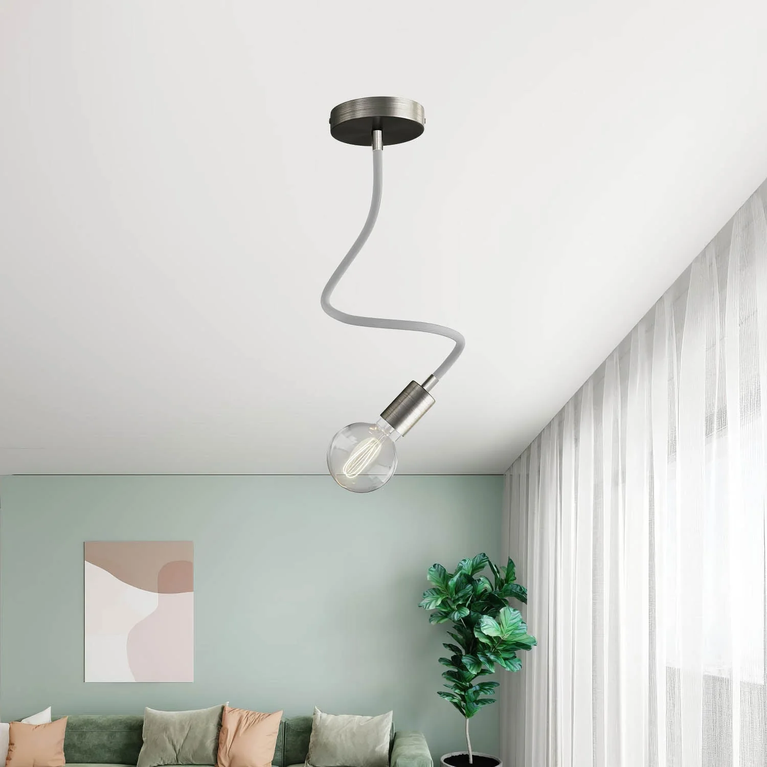 Kit Creative Flex flexibles Verlängerungsrohr mit Stoffbezug RM02 Silber und Metallenden - Image 23