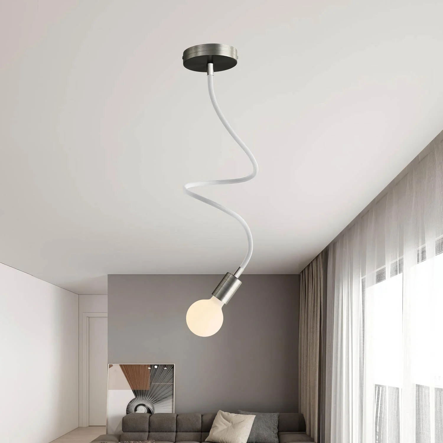 Kit Creative Flex flexibles Verlängerungsrohr mit Stoffbezug RM02 Silber und Metallenden - Image 25