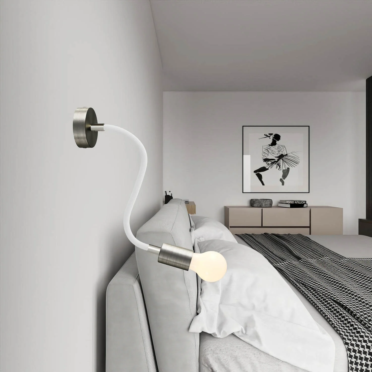 Creative Flex Kit – flexible Verlängerungsröhre RM01 Weiß, ummantelt mit Stoff, mit Metallenden - Image 20
