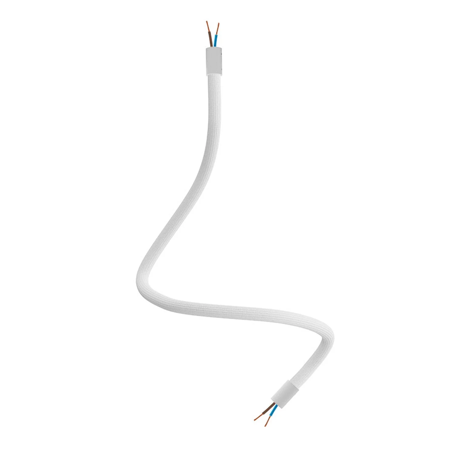 Creative Flex Kit – flexible Verlängerungsröhre RM01 Weiß, ummantelt mit Stoff, mit Metallenden - Image 6