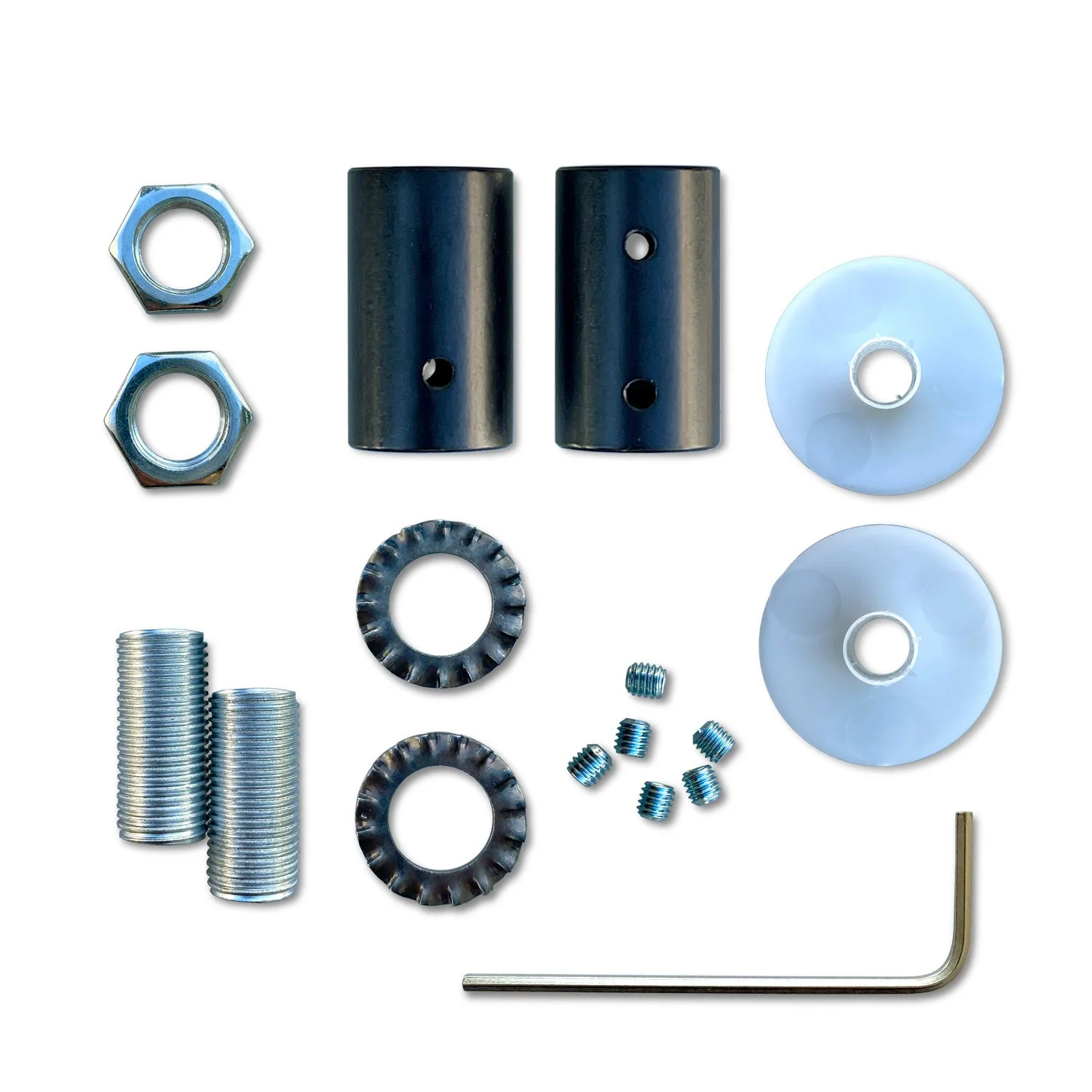 Creative Flex Set flexibles Verlängerungsrohr mit Stoffbezug RZ30 Eisen-Schwarz und Metallendstücken - Image 14