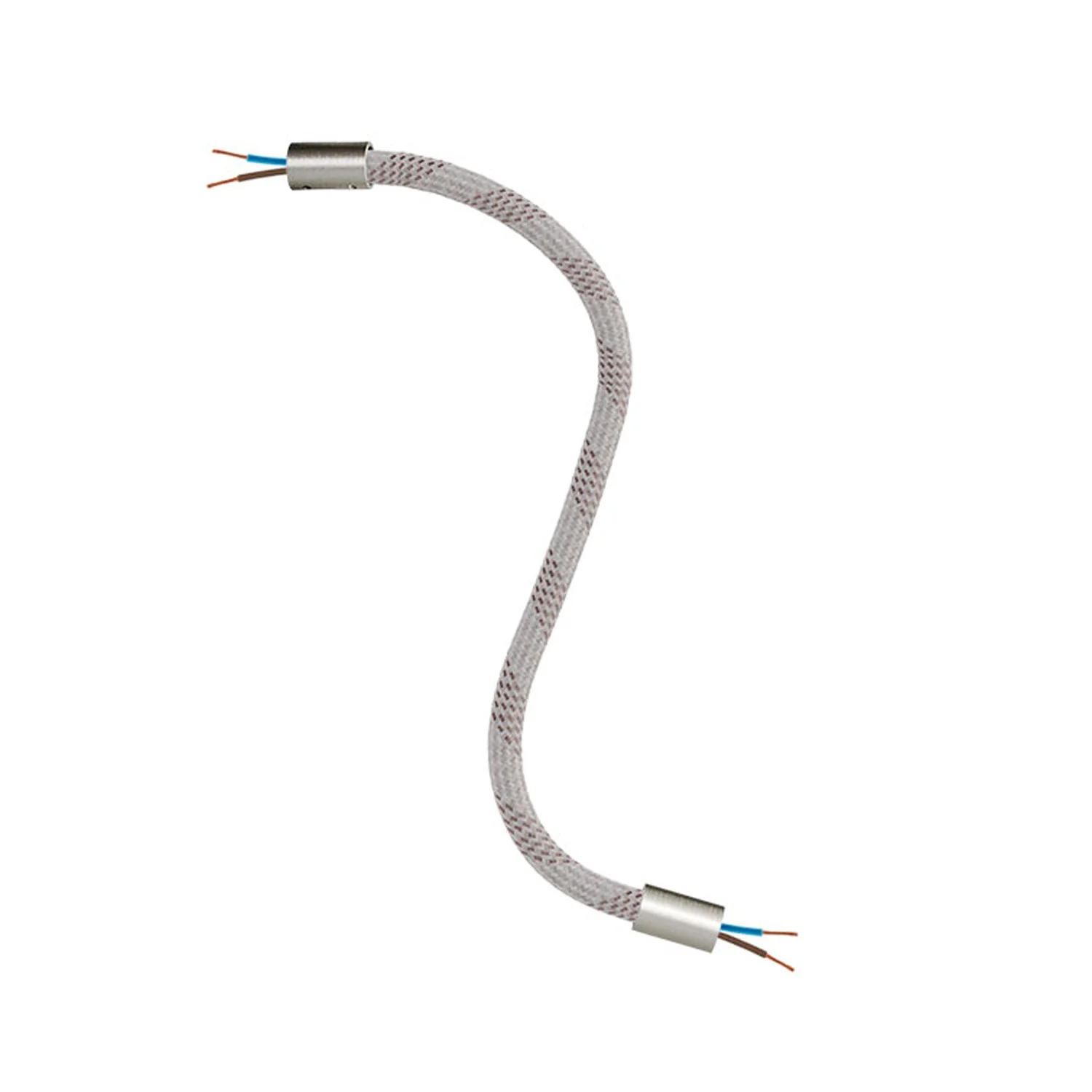 Kit Creative Flex flexibler Verlängerungsschlauch mit Stoffüberzug RM72 helles Mélange und Metallendstücken - Image 19