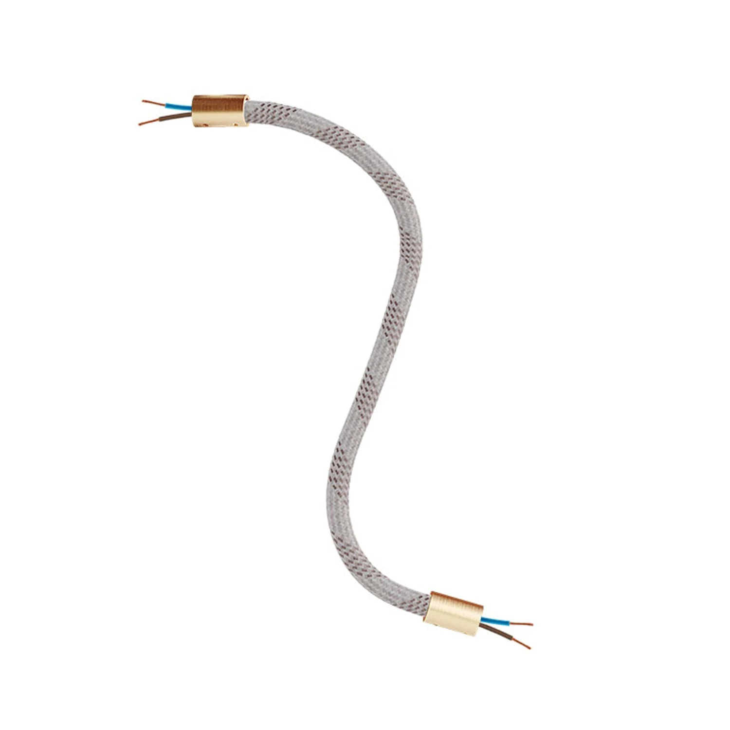 Kit Creative Flex flexibler Verlängerungsschlauch mit Stoffüberzug RM72 helles Mélange und Metallendstücken - Image 33