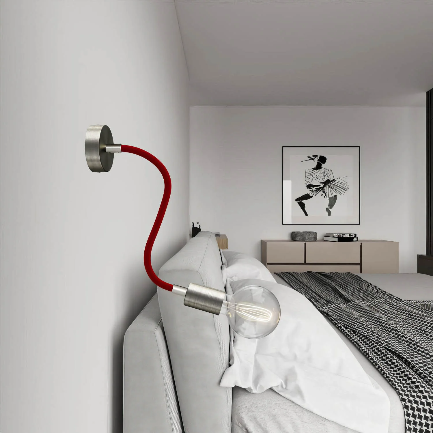 Creative Flex Kit – flexibles Verlängerungsrohr mit RM09-Stoffbezug in Rot und Metallendstücken - Image 20