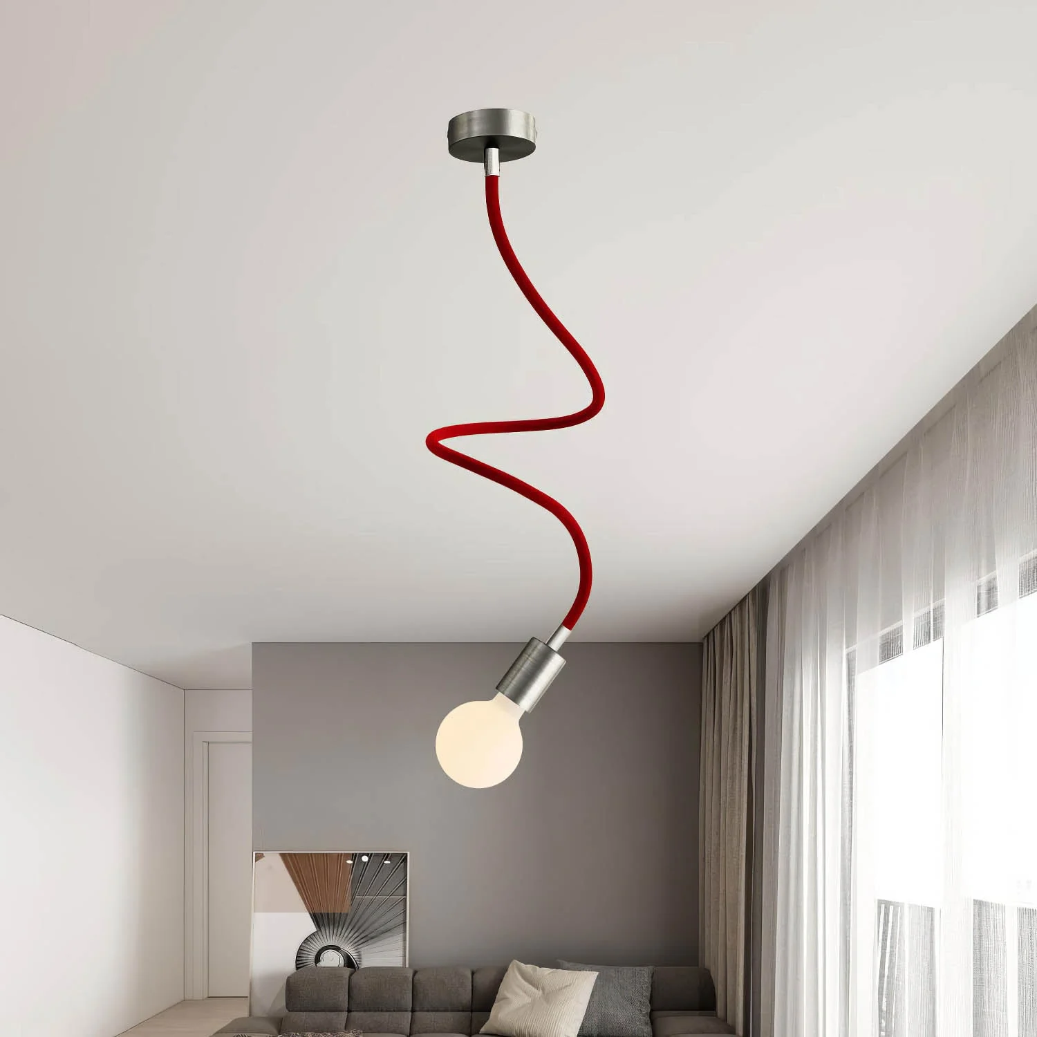 Creative Flex Kit – flexibles Verlängerungsrohr mit RM09-Stoffbezug in Rot und Metallendstücken - Image 25