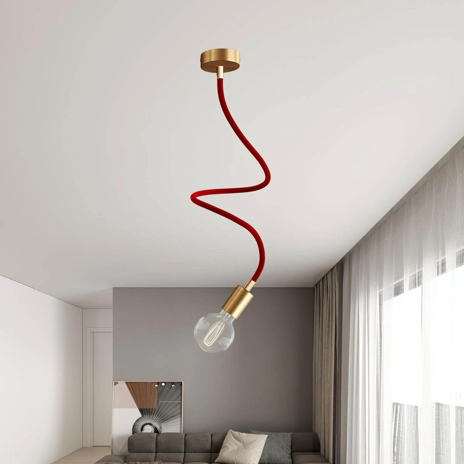 Creative Flex Kit – flexibles Verlängerungsrohr mit RM09-Stoffbezug in Rot und Metallendstücken - Image 39