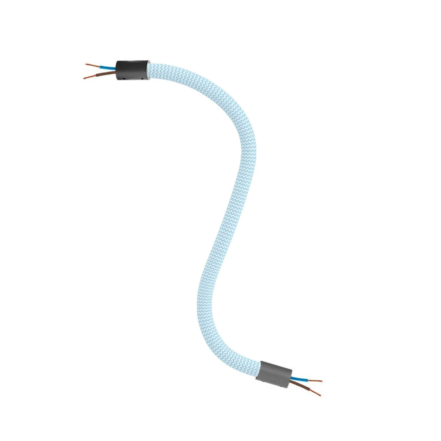 Creative Flex Set flexibler Stoffschlauch RM76 Zuckerblau mit Metallenden - Image 12