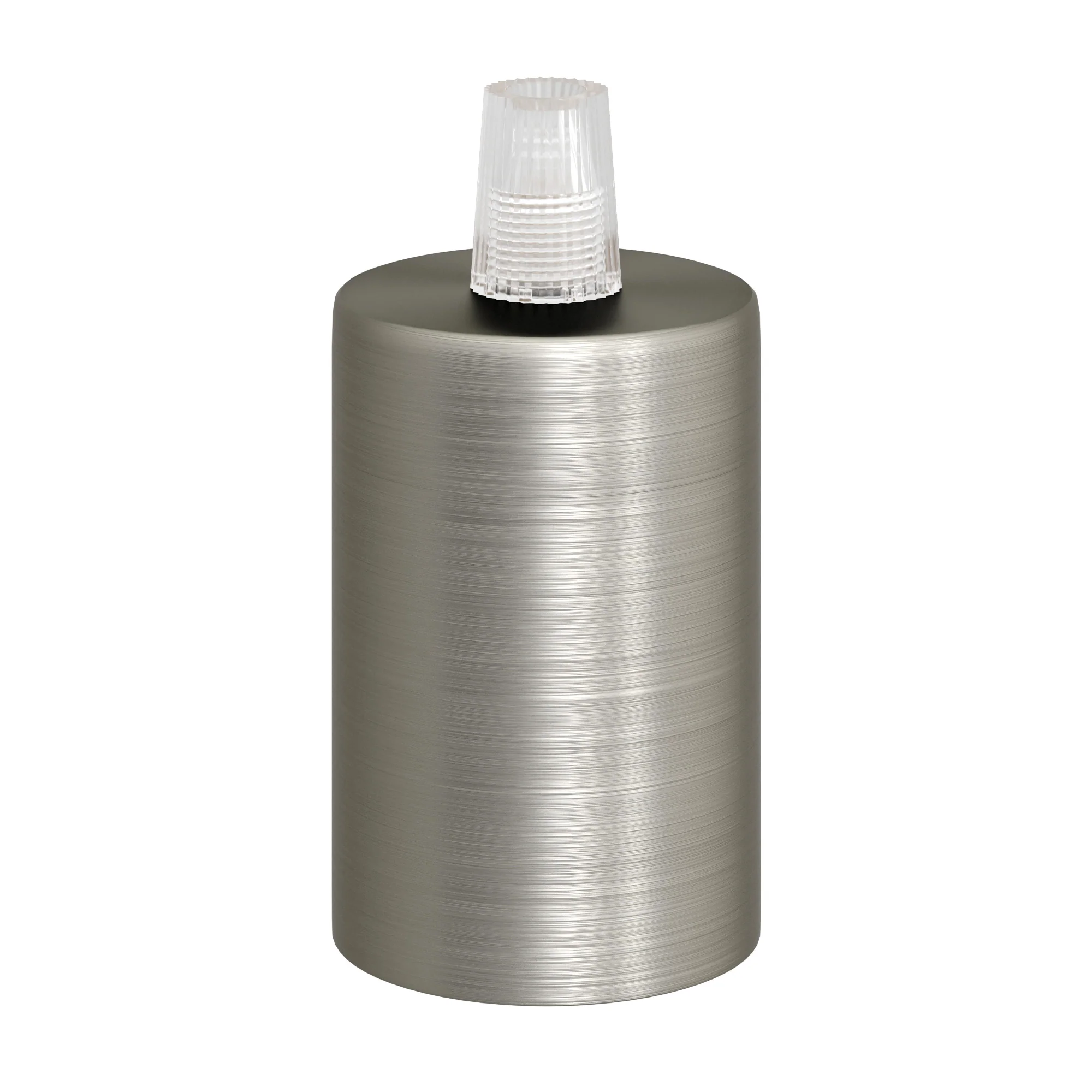 Zylindrisches E27 Lampenfassungskit aus Metall – Satin-Titan - Image 3
