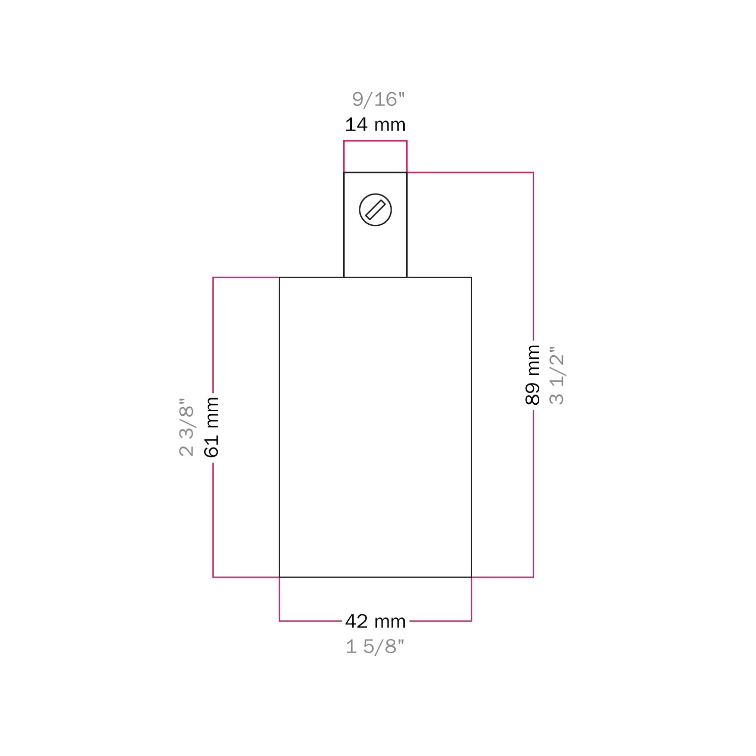 Zylindrisches E27 Lampenfassungskit aus Metall – Satin-Titan - Image 8