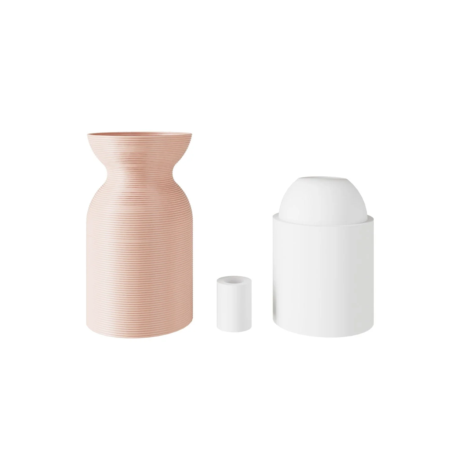 E27-Lampenfassungskit aus recyceltem Kunststoff mit 3D-Druck – Altrosa - Image 2