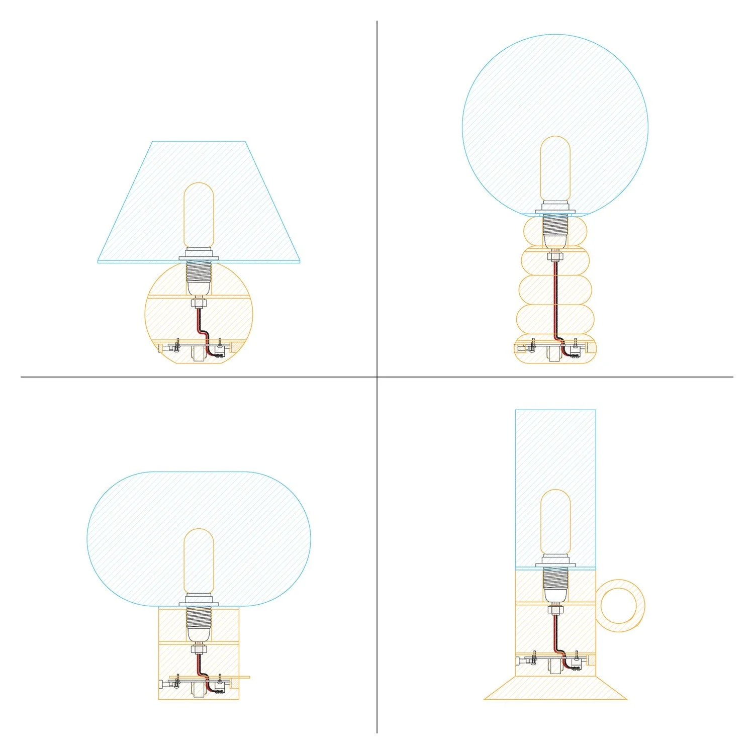 Elektronischer Bausatz für batteriebetriebene 5V‑USB‑C‑Lampen mit E14‑Lampenfassungen mit Gewinde – Weiß - Image 6