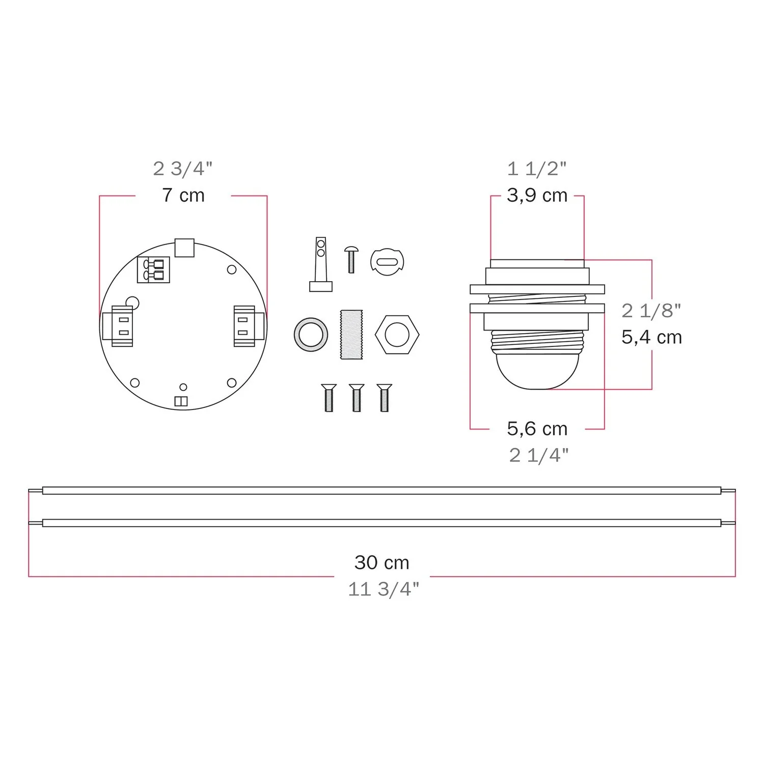 Elektronischer Bausatz für batteriebetriebene 5V-USB‑C‑Lampen mit E27-Lampenfassungen mit Gewinde – Weiß - Image 7