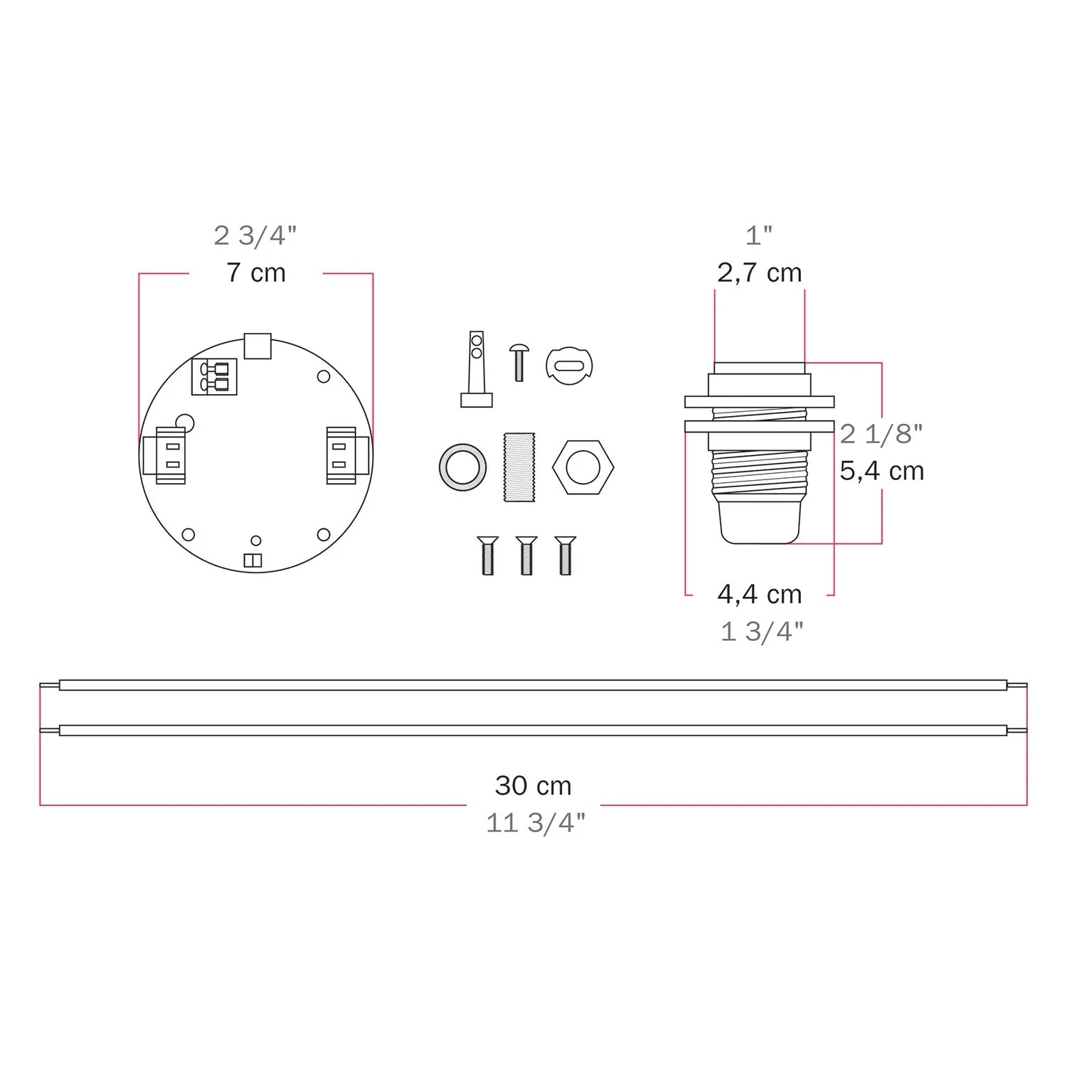 Elektronischer Bausatz für batteriebetriebene 5V‑USB‑C‑Lampen mit E14‑Lampenfassungen mit Gewinde – Schwarz - Image 7