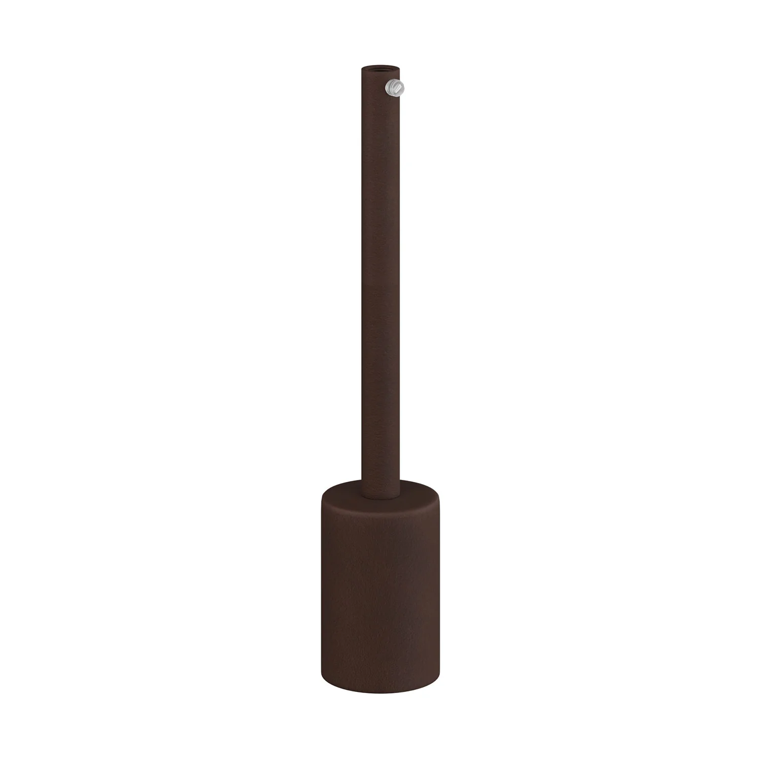 E27-Zylinderlampenfassung-Kit aus Metall mit 15 cm Kabelklemmstück – Dunkelbraun lackiert - Image 3