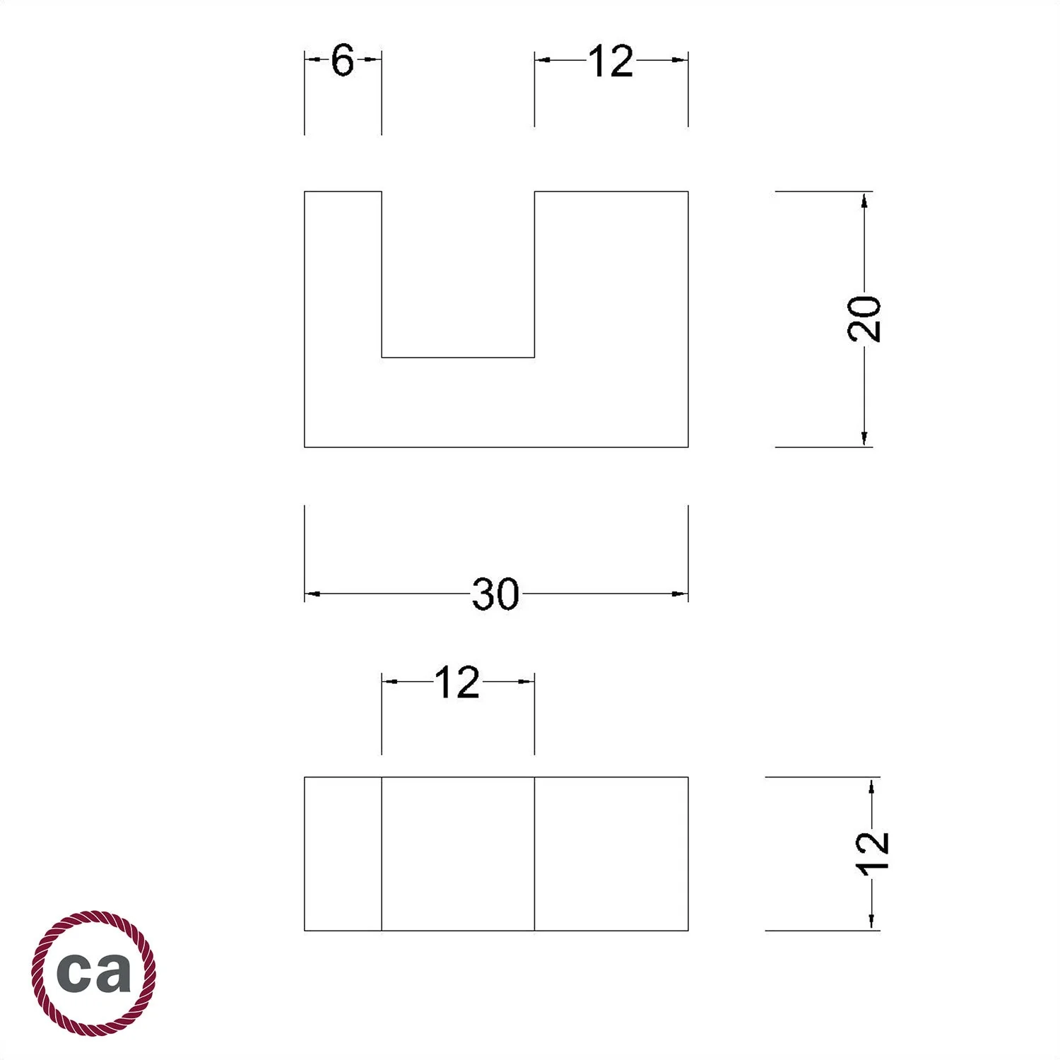 Kit Holzfüße, Lampenhalter für Tischleuchte - Weiß - Image 5