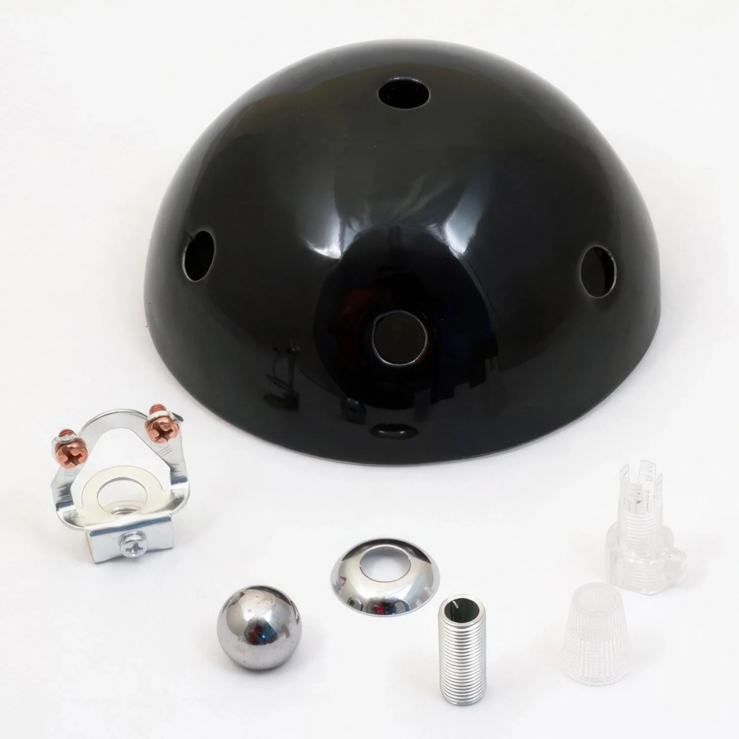 Keramik-Baldachinset mit 6 Löchern – Schwarz - Image 3