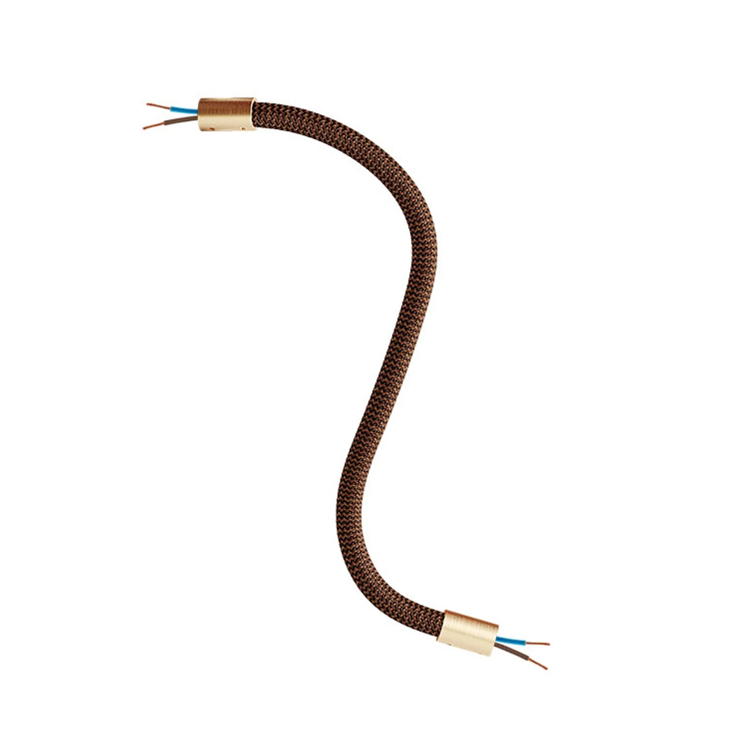 Creative Flex-Kit – flexibles Verlängerungsrohr, bezogen mit Stoff RZ22 Schwarz Whiskey und Metallendstücken - Image 33