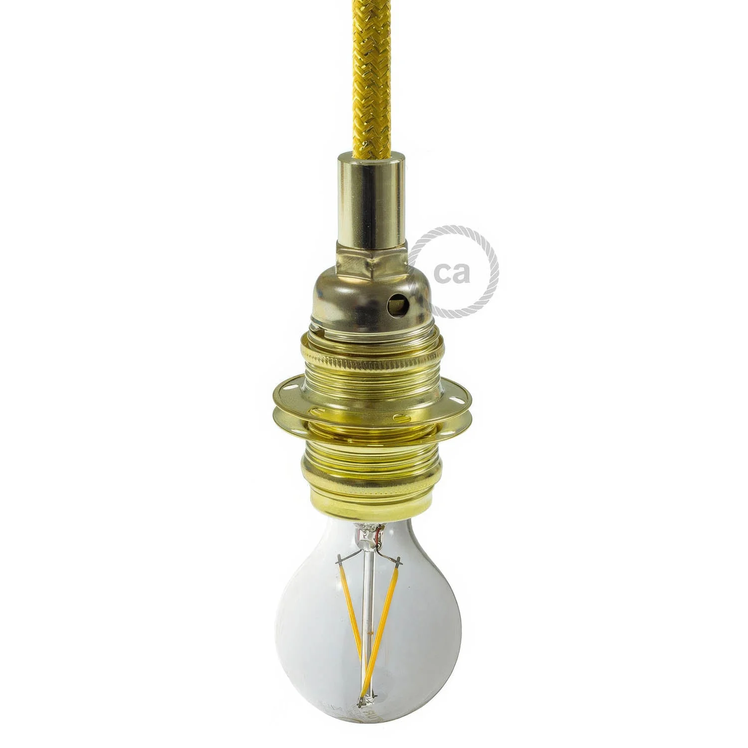 E14-Lampenfassung-Kit aus Metall mit doppeltem Ring für Lampenschirme – Messing - Image 4