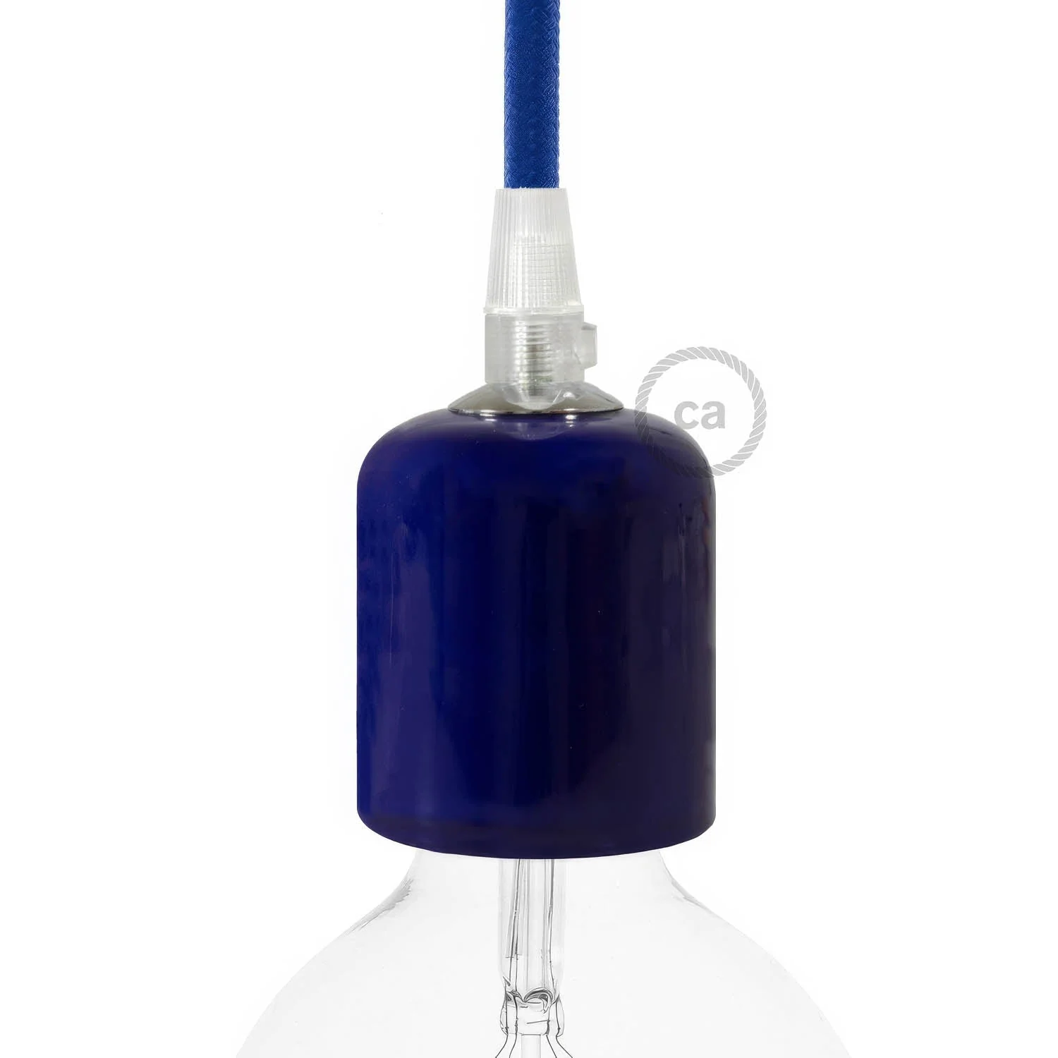 E27 Lampenfassung-Kit aus Keramik – Blau