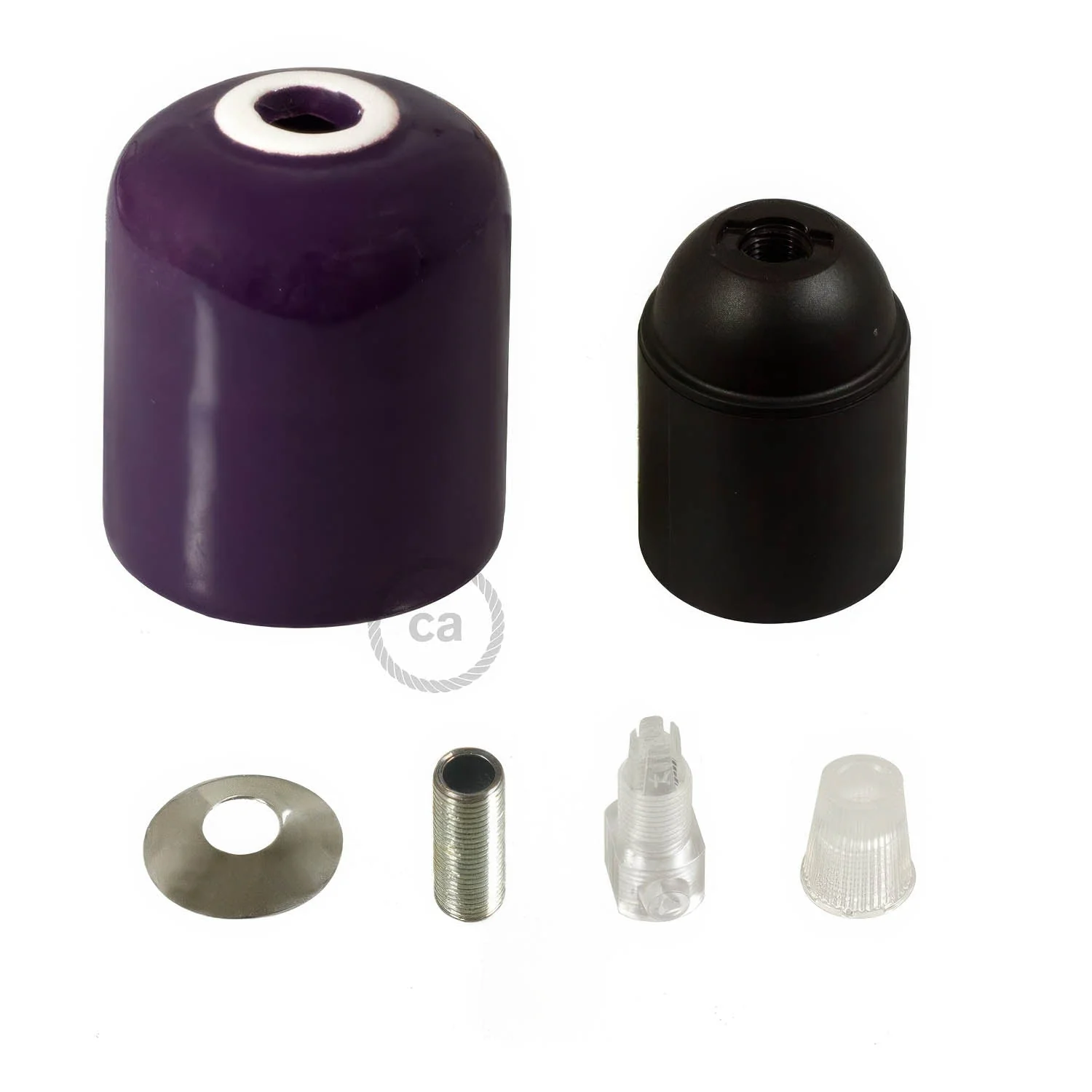 Keramik-Lampenfassungsset E27 – Violett - Image 2