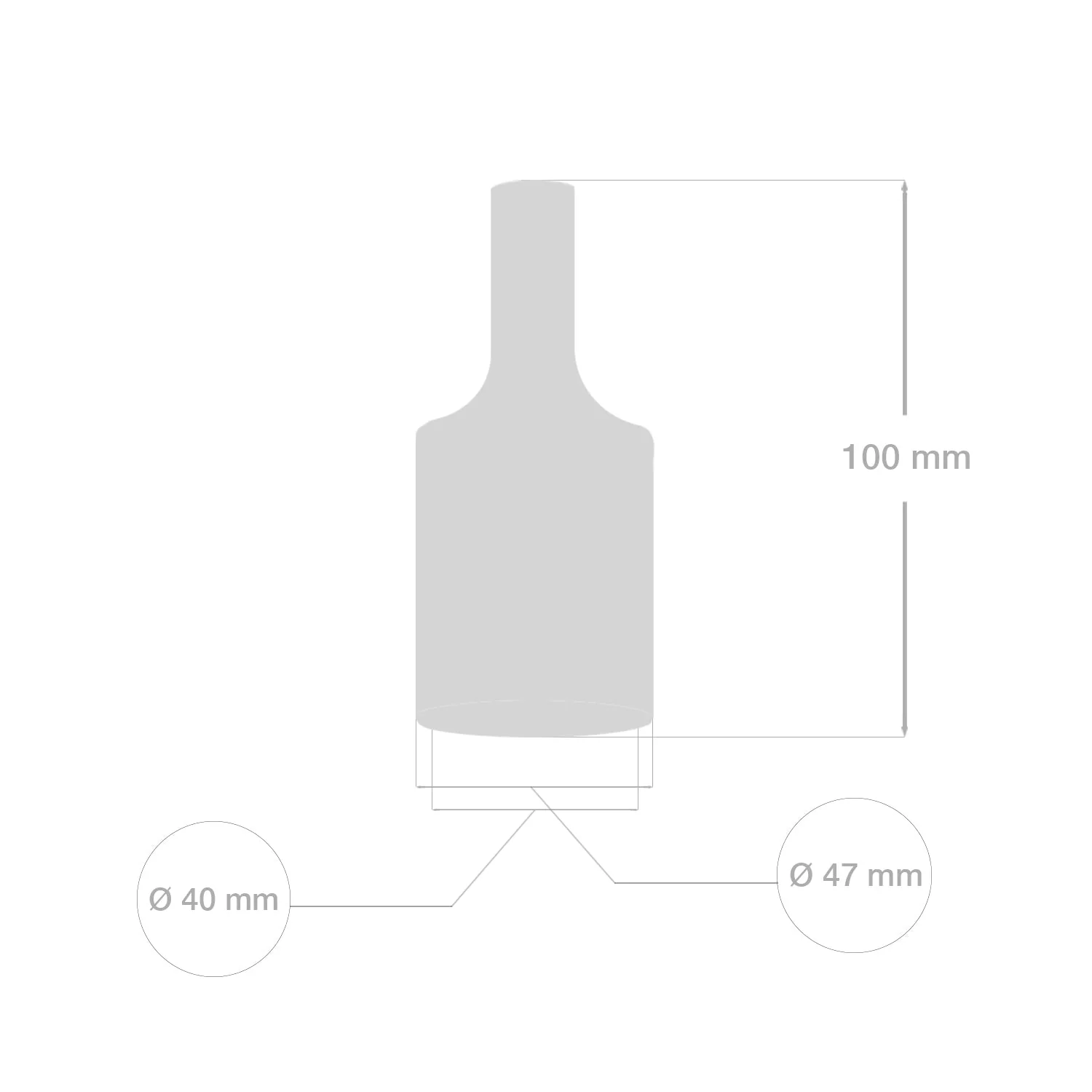 E27 Lampenfassungen Kit aus Silikon - Türkis - Image 4