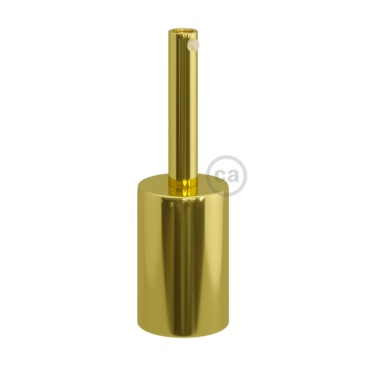 Kit E27 Metallzylinder-Fassung mit 7 cm Zugentlastung – Messing - Image 3