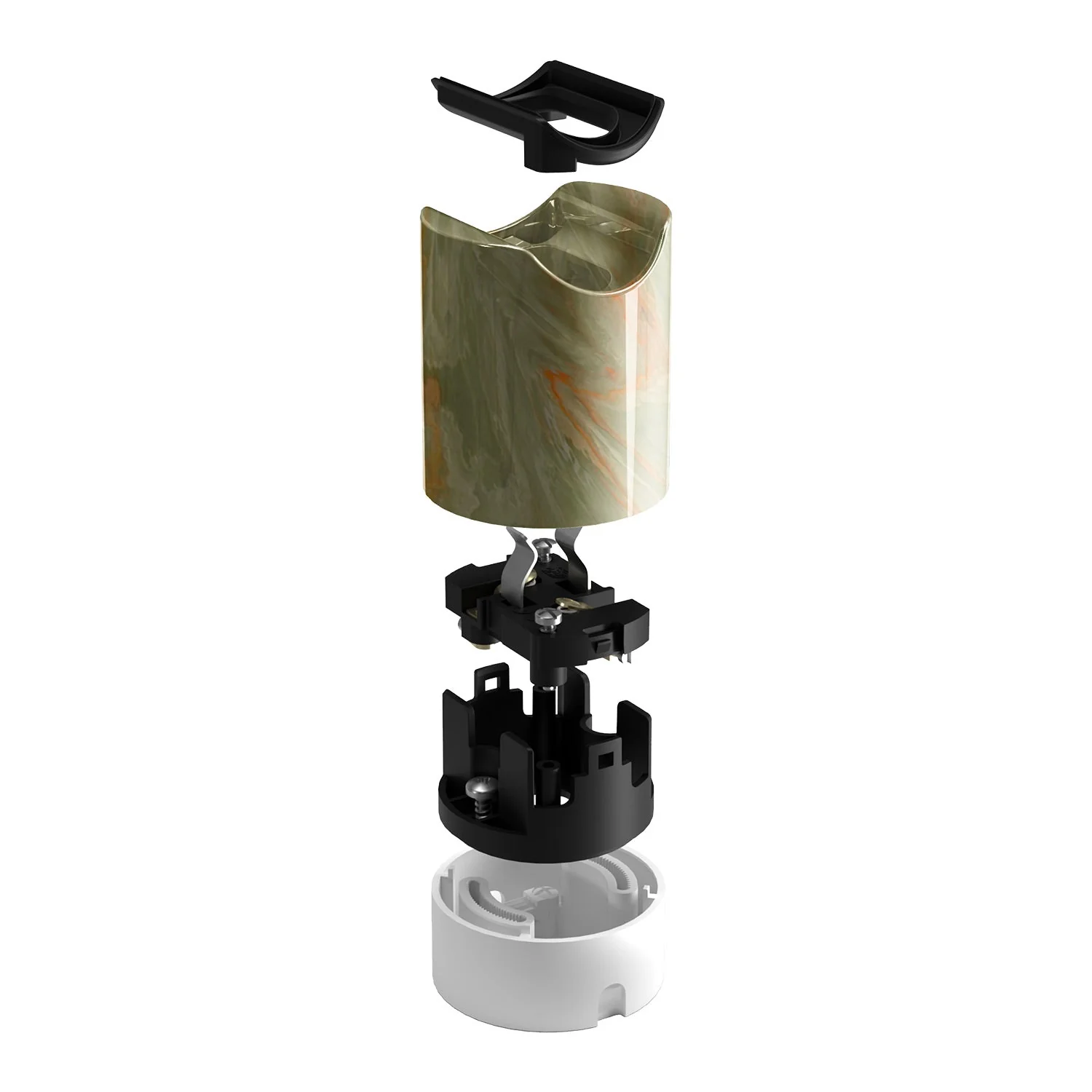Kit Spostaluce esse14 mit S14d-Lampenfassung – Green Marble Effekt - Image 2