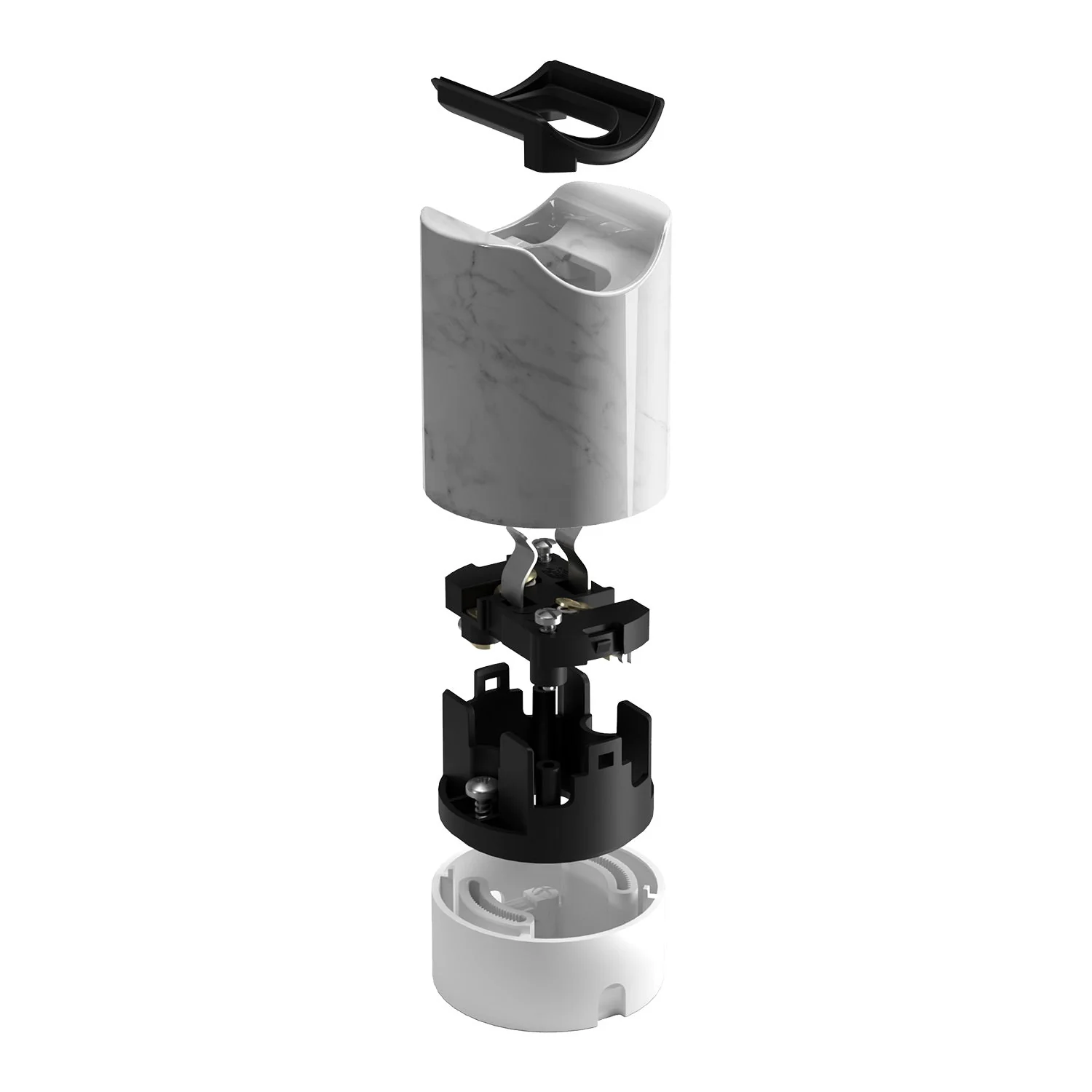 Kit Spostaluce esse14 mit Lampenfassungen S14d – White Marble Effekt - Image 2