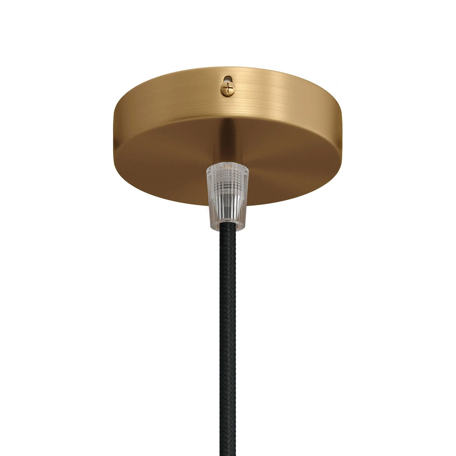 Mini-Zylinderrosetten-Set aus Metall mit 1 zentralem Loch – Satinbronze